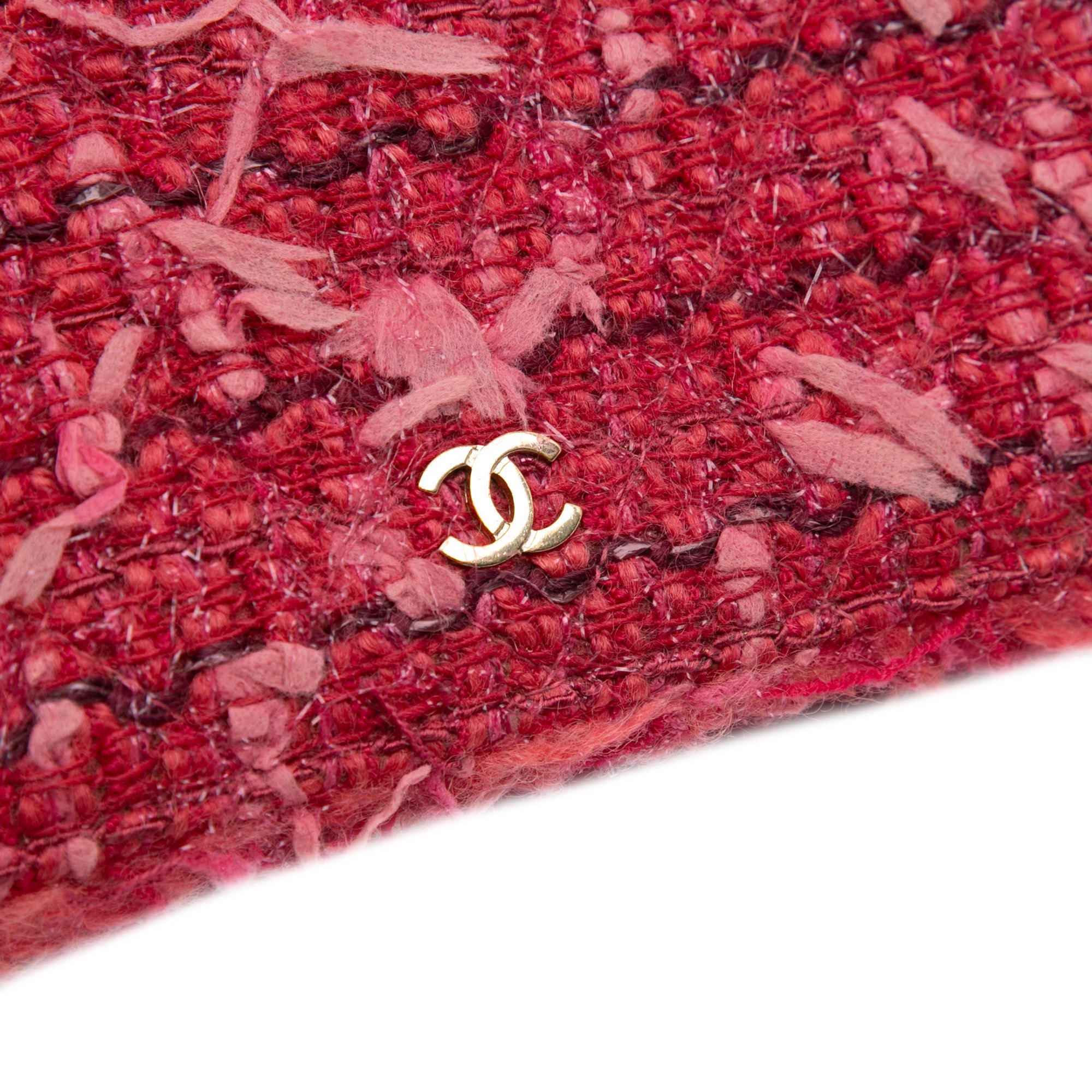 Chanel CC Tweed Wallet On Chain - image 9
