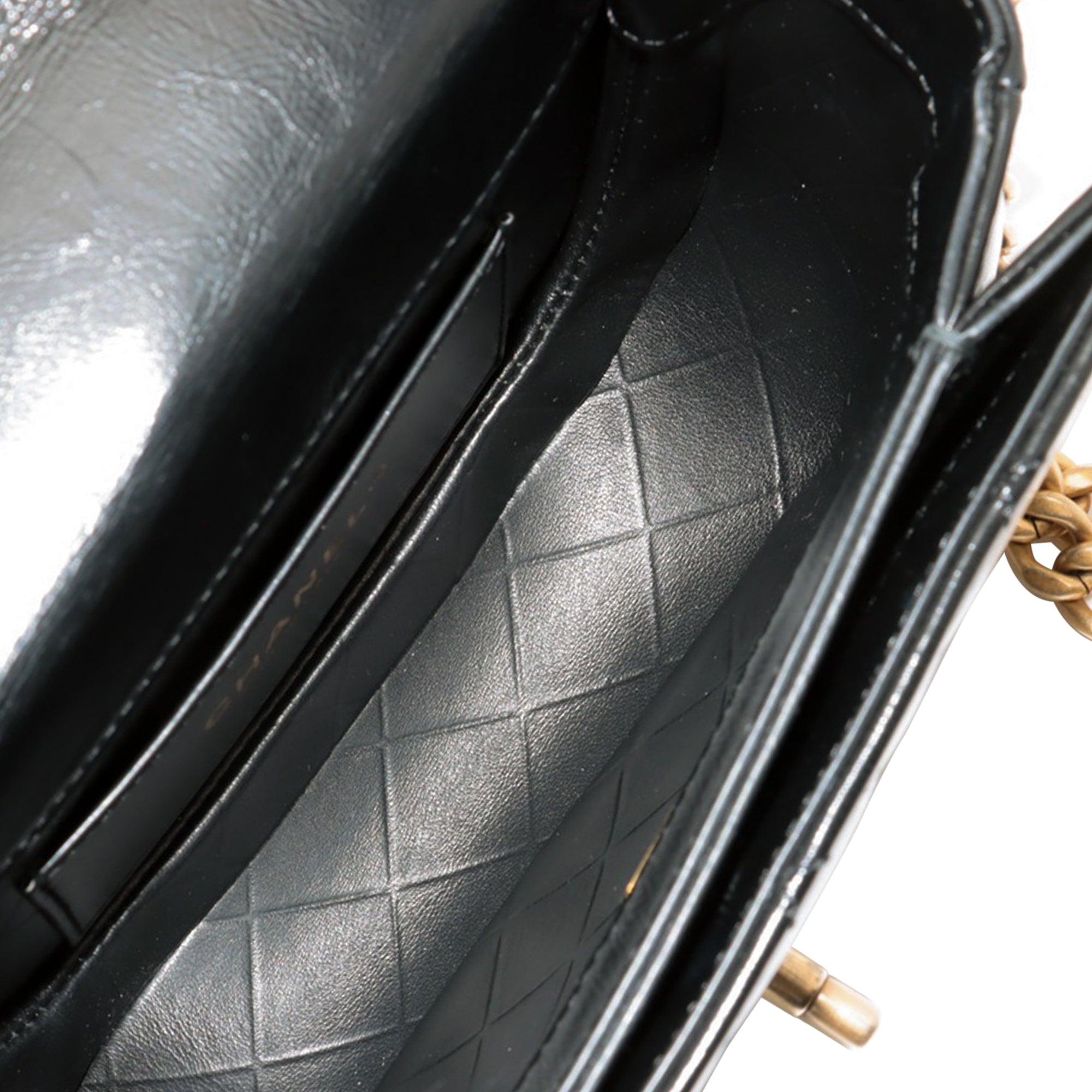 Chanel Mini CC Quilted Shiny Calfskin Round Moon Messenger Flap - image 3