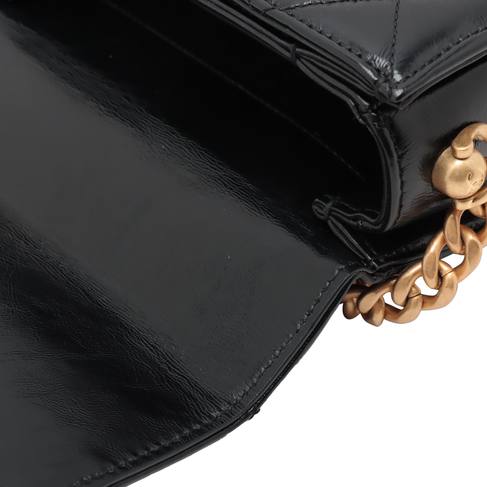 Chanel Mini CC Quilted Shiny Calfskin Round Moon Messenger Flap - image 6