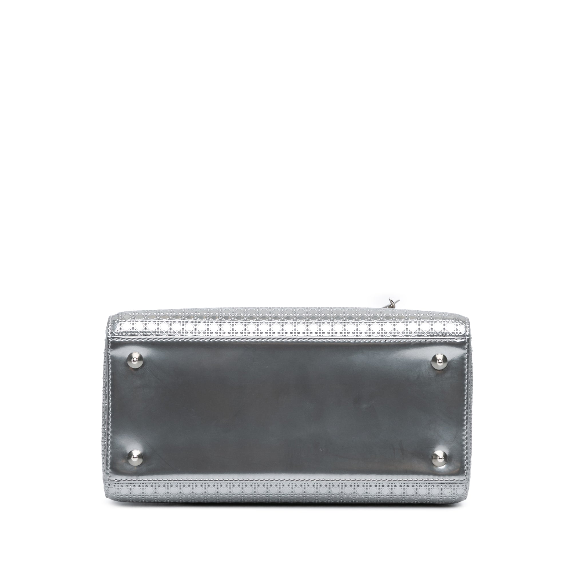 Dior Medium Metallic Patent Microcannage Lady Dior - image 3