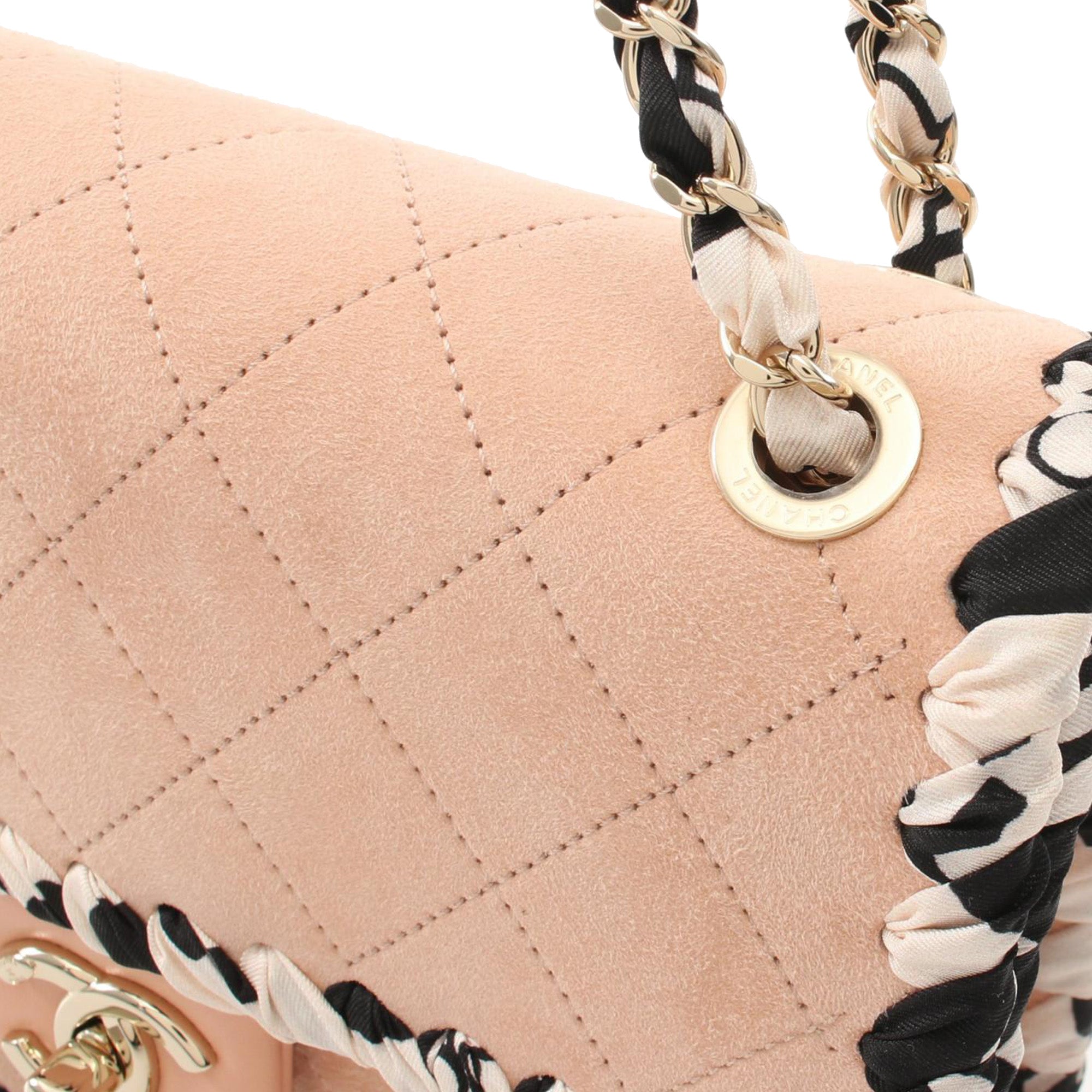 Chanel Quilted Suede My Own Frame Flap - image 13