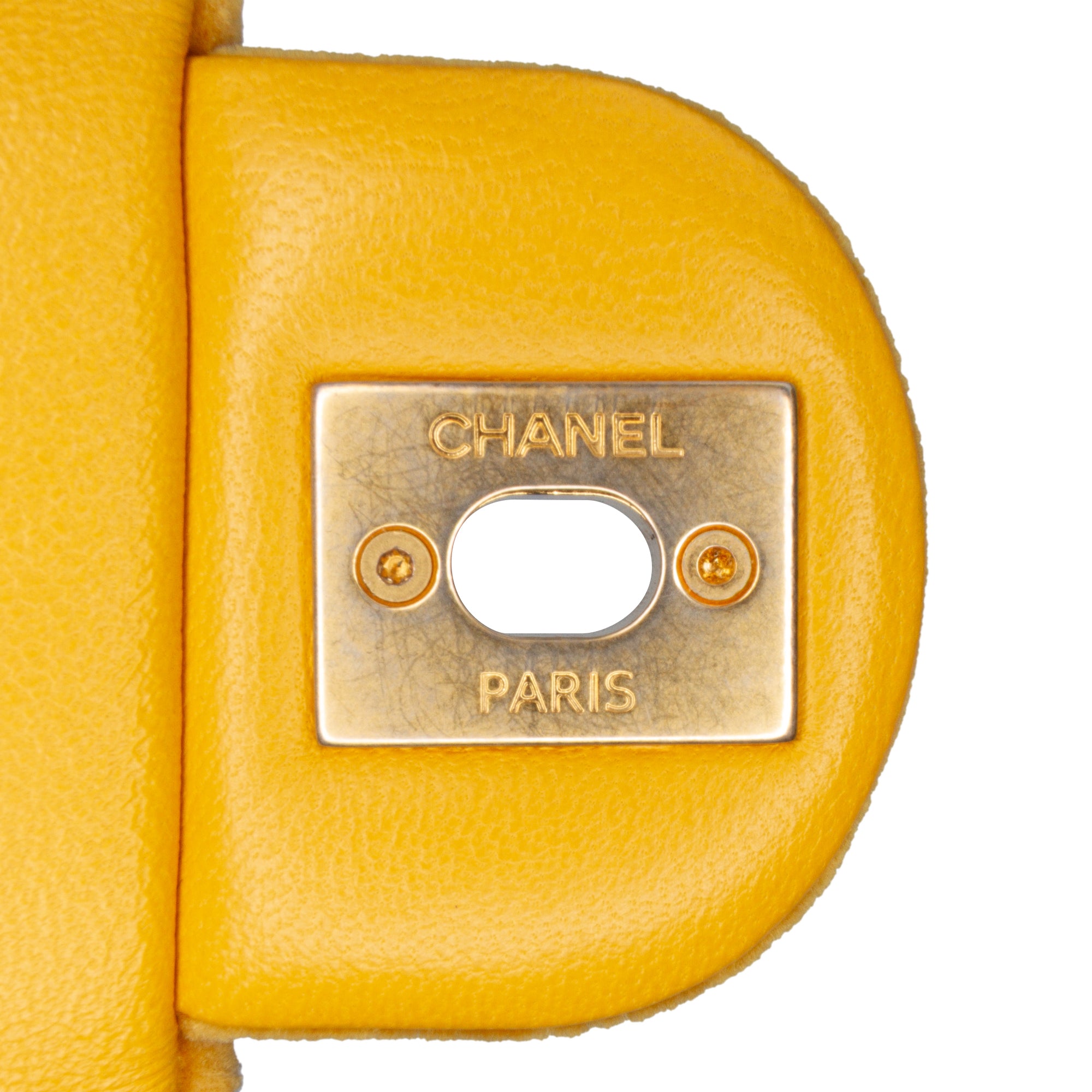 Chanel Mini Square Velvet Camellia Embossed Flap - image 8