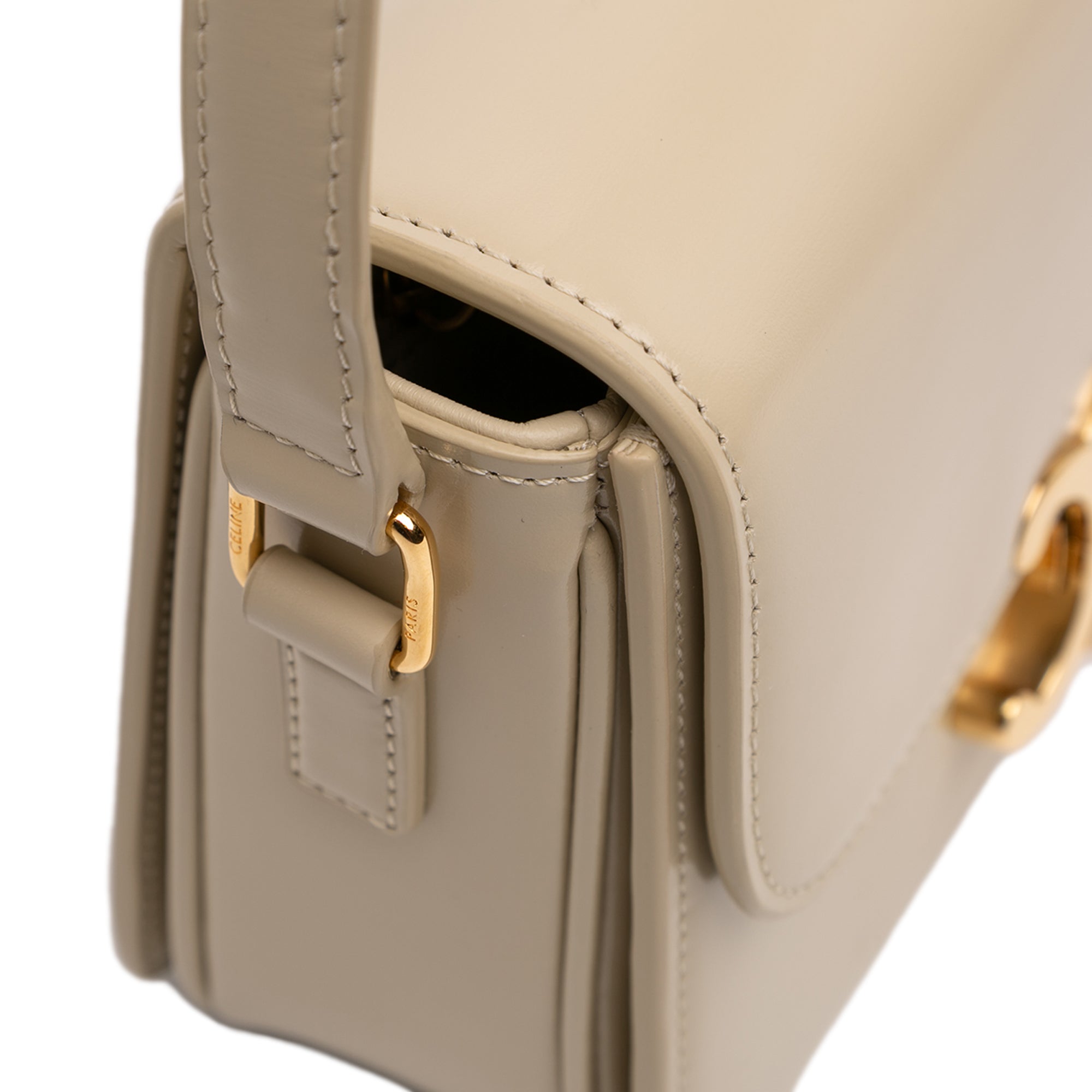 Celine Teen Shiny Calfskin Triomphe Crossbody - image 8