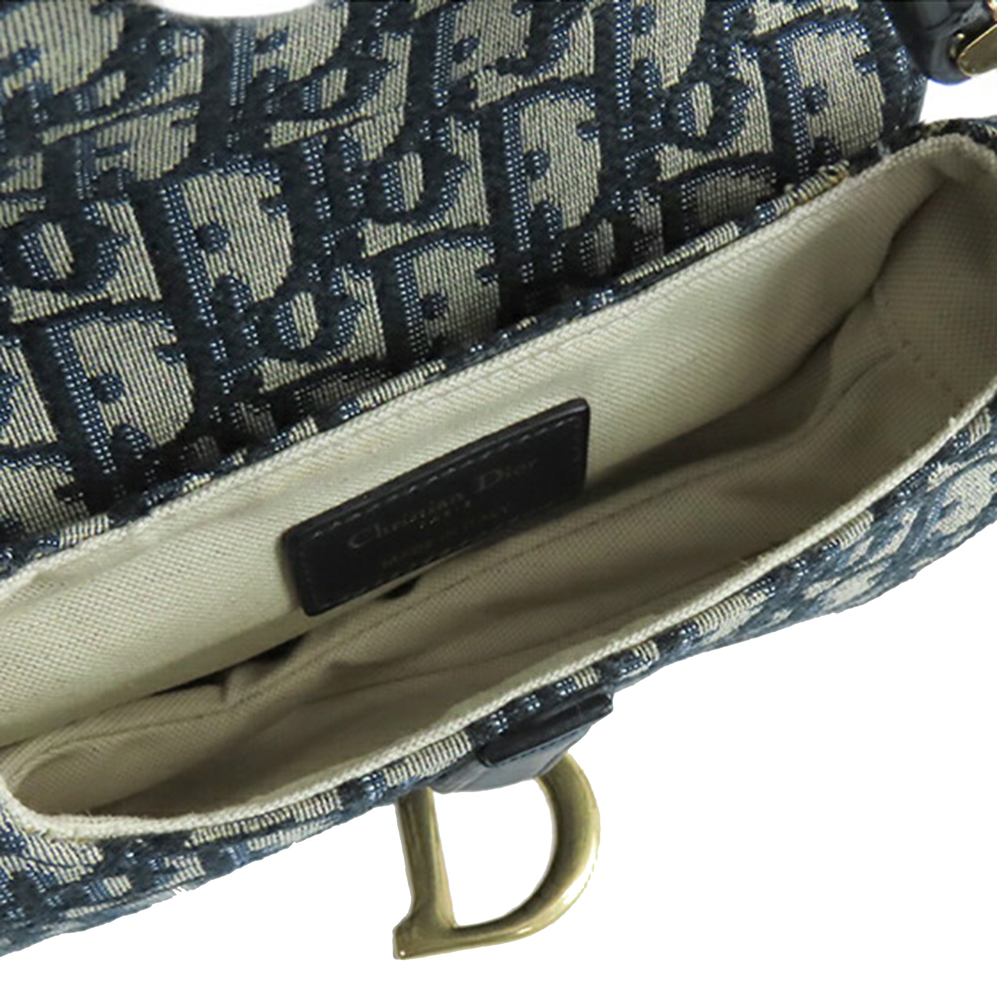 Dior Mini Oblique Canvas Saddle Bag - image 4