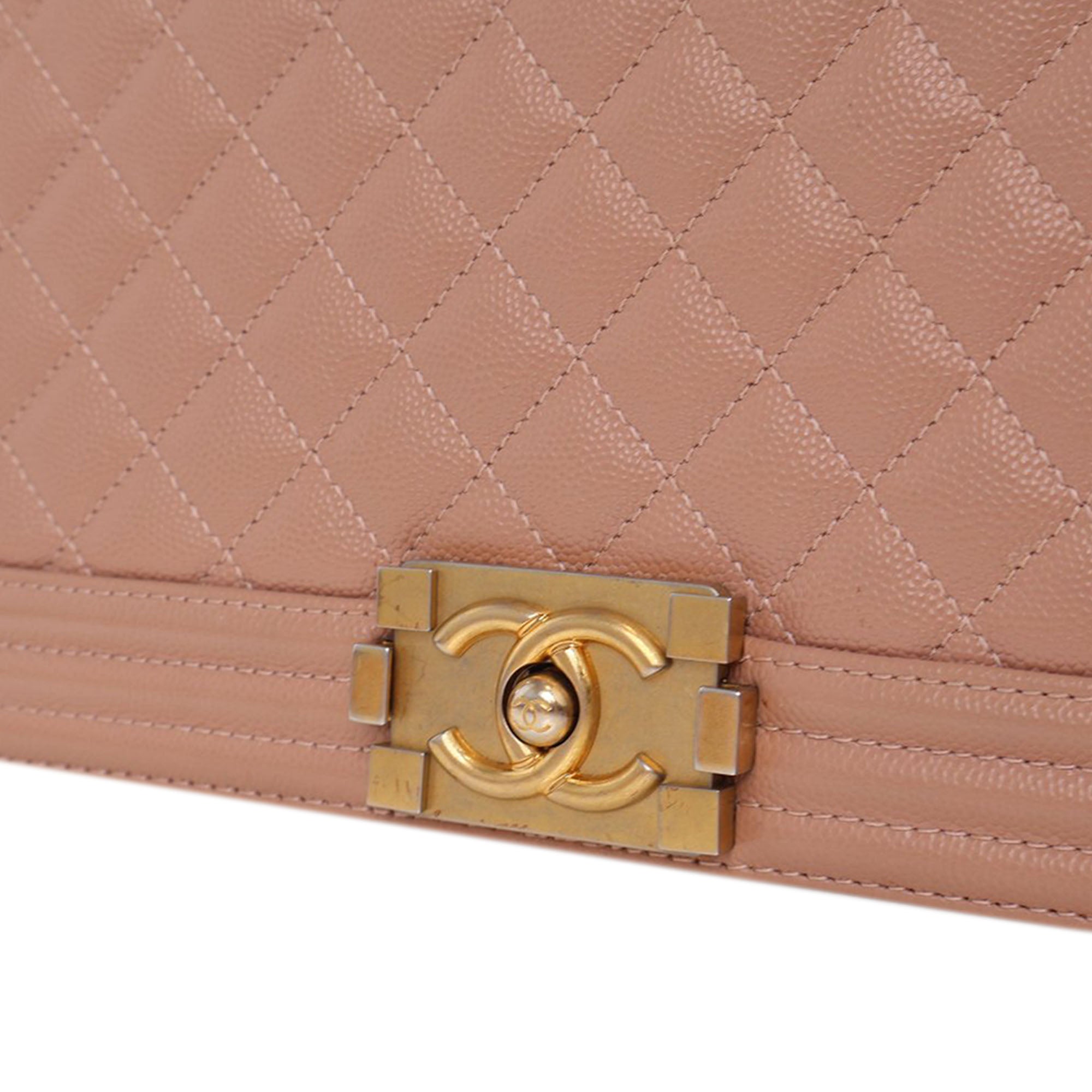 Chanel Medium Quilted Caviar Boy Flap - image 7