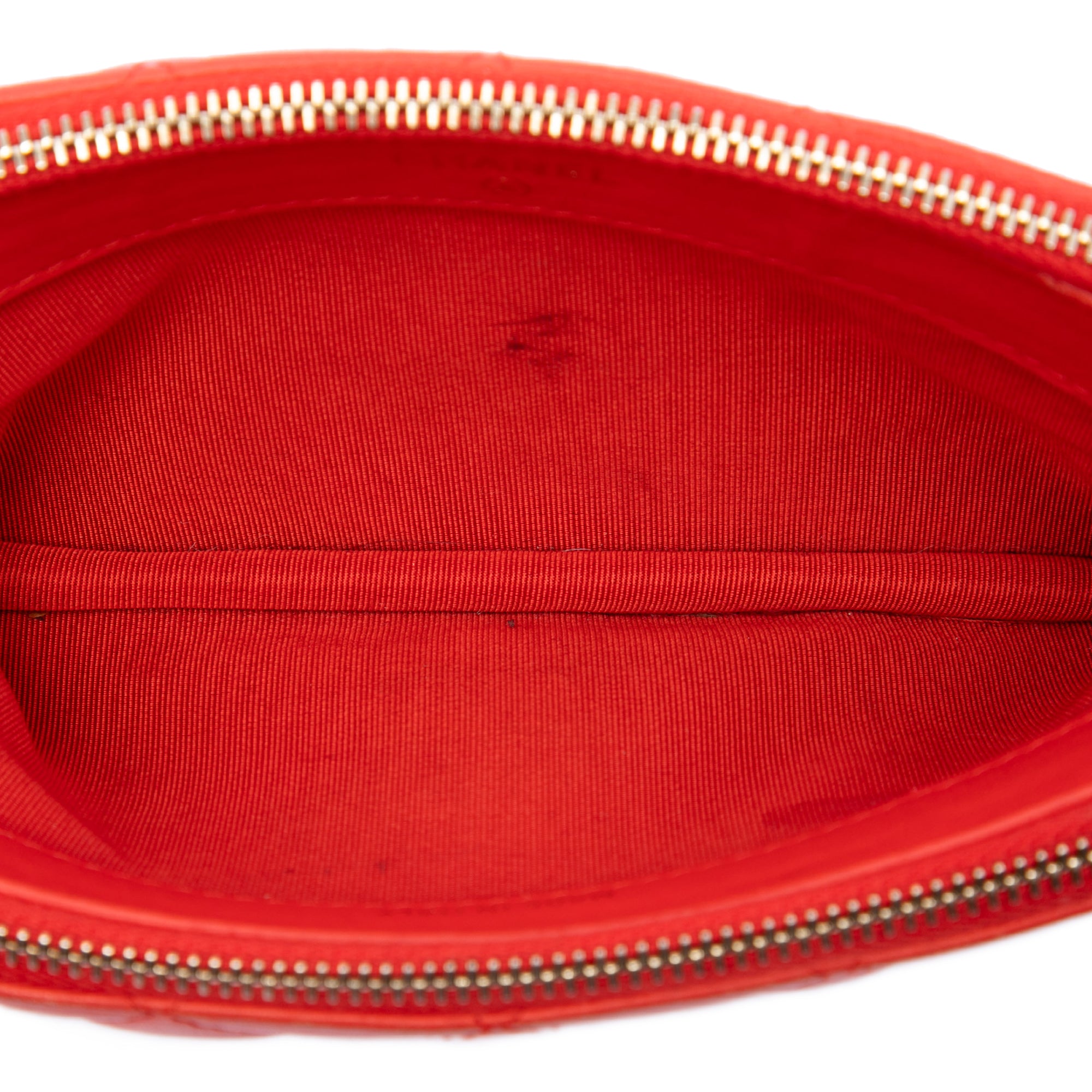 Chanel CC Quilted Lambskin Double Zip Clutch With Chain - image 4