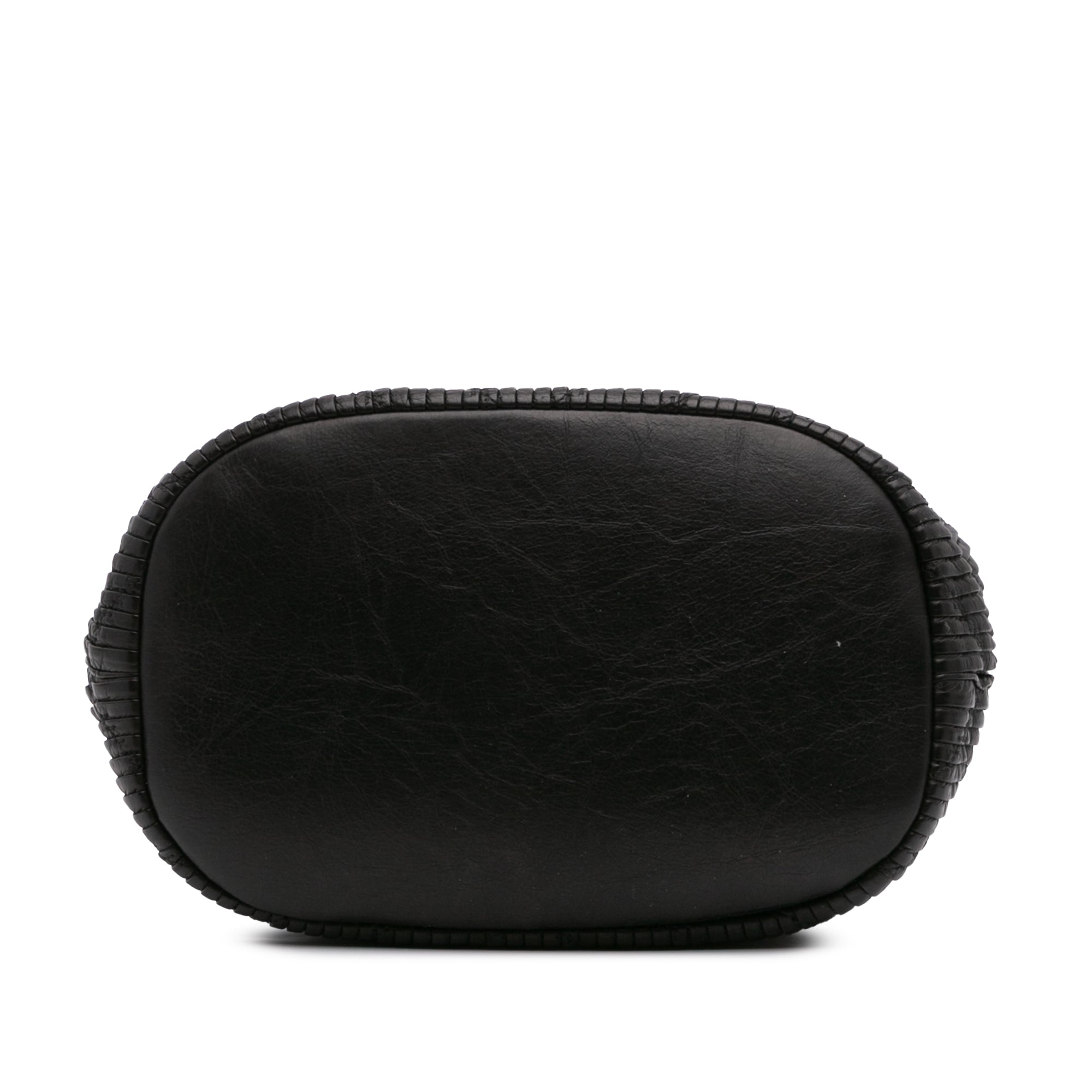 Chanel Medium Crumpled Calfskin Coco Pleats Drawstring Bucket Bag - image 3