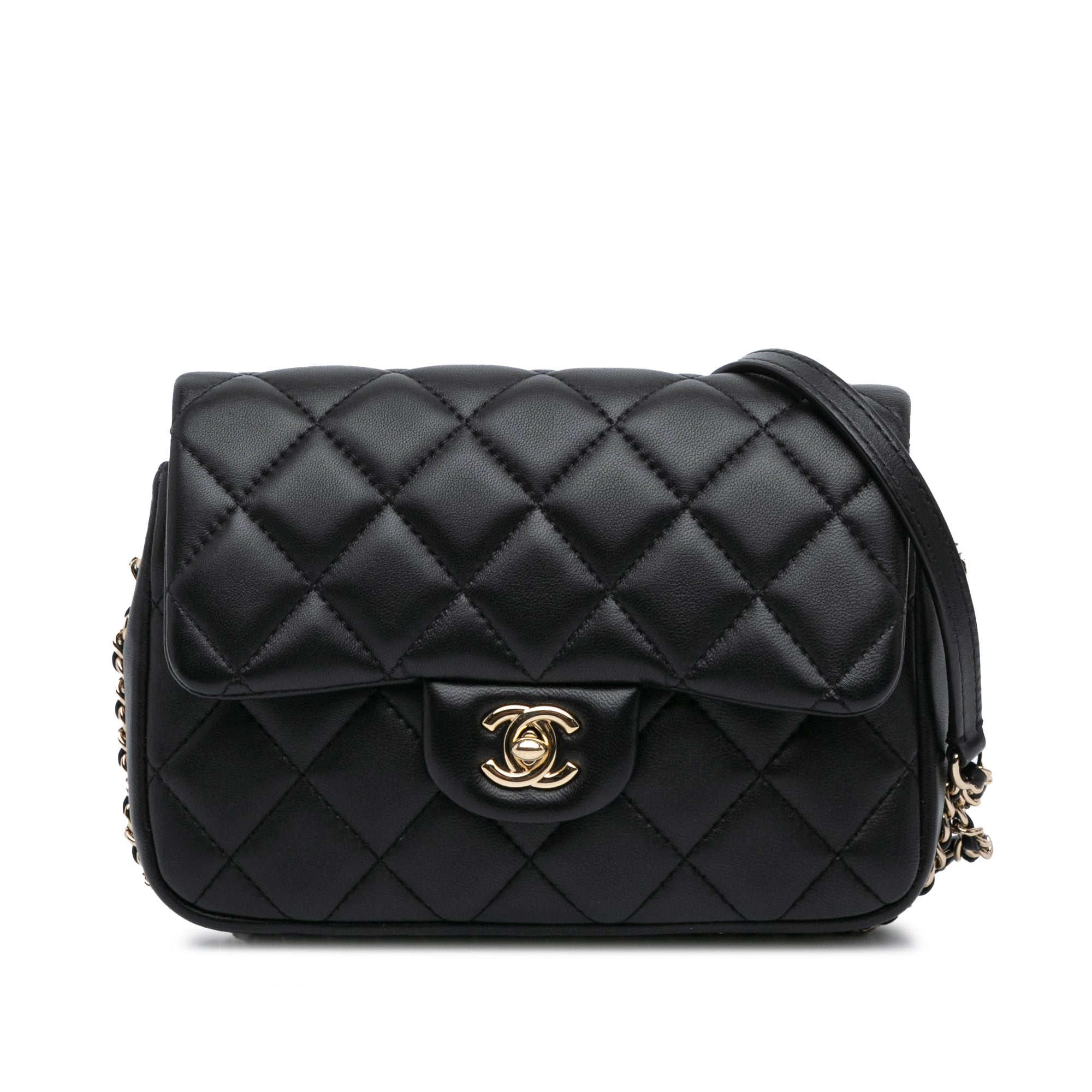 Chanel Quilted Lambskin My Precious Pearls Chain Flap - image 1