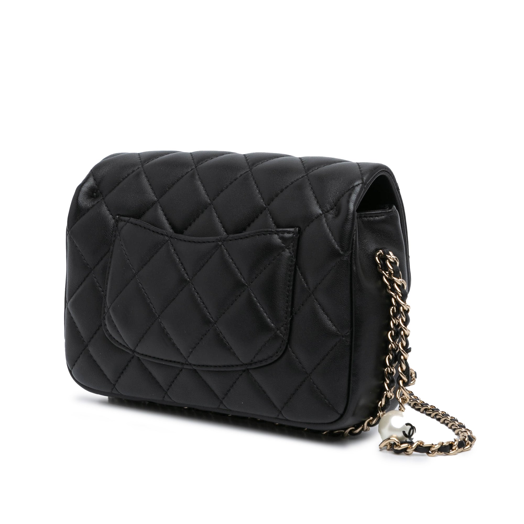 Chanel Quilted Lambskin My Precious Pearls Chain Flap - image 2
