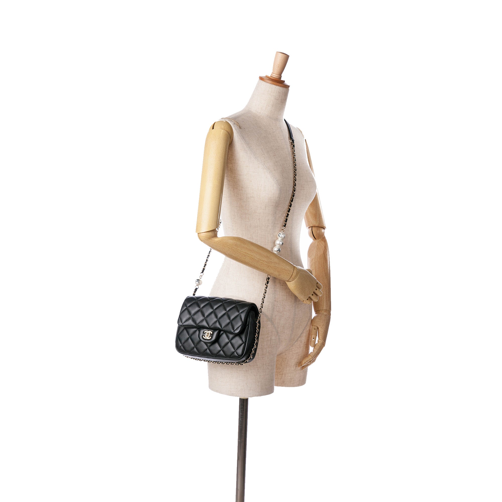 Chanel Quilted Lambskin My Precious Pearls Chain Flap - image 8