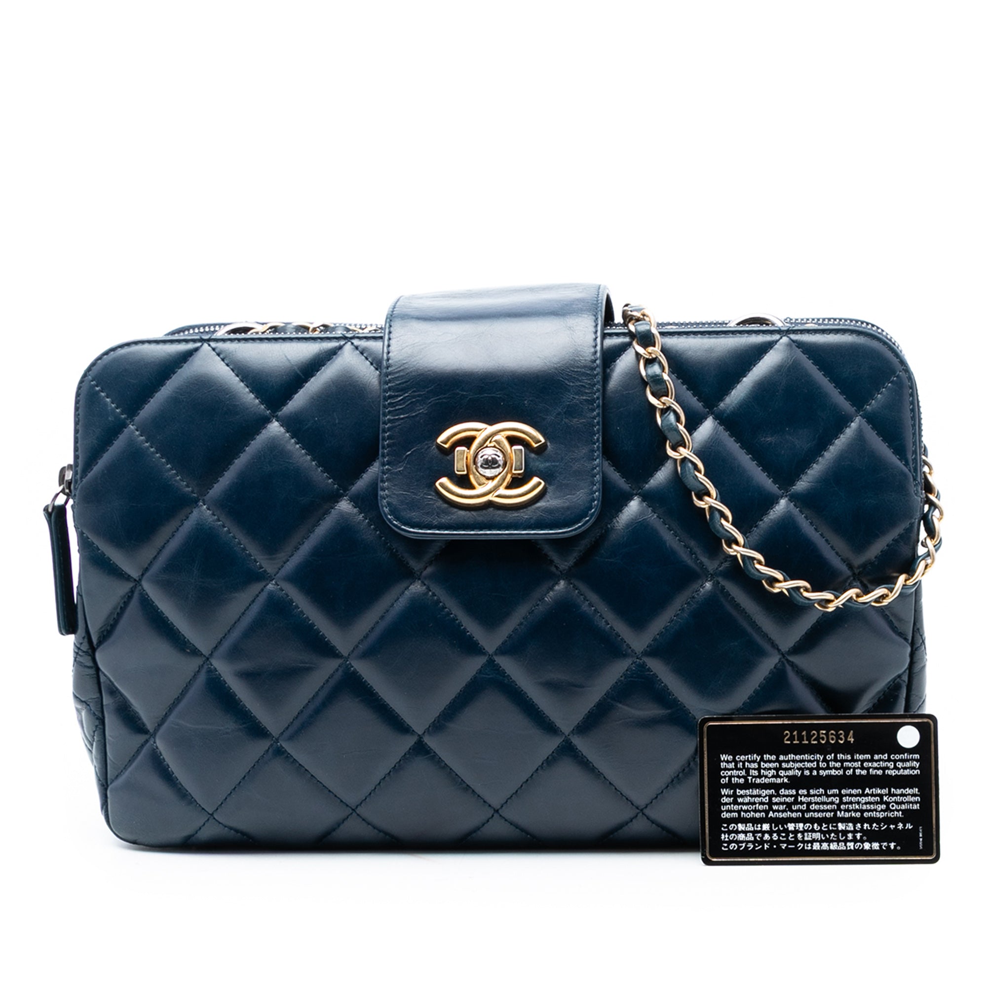 Chanel Medium Quilted Glazed Calfskin Daily Walk Double Zip Shoulder Bag - image 8