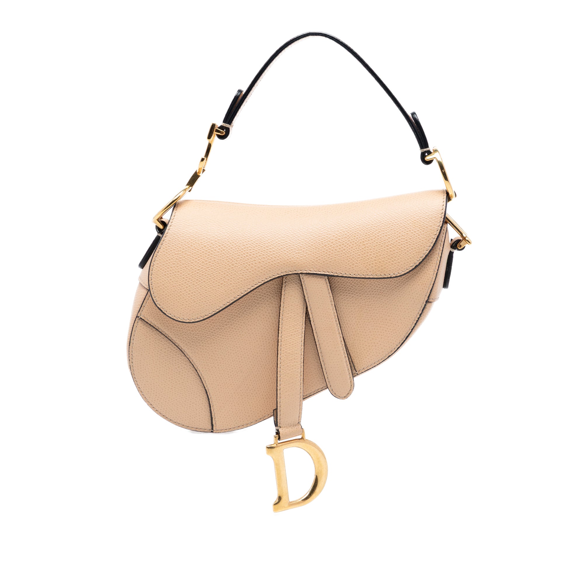 Dior Mini Grained Calfskin Saddle Bag - image 1