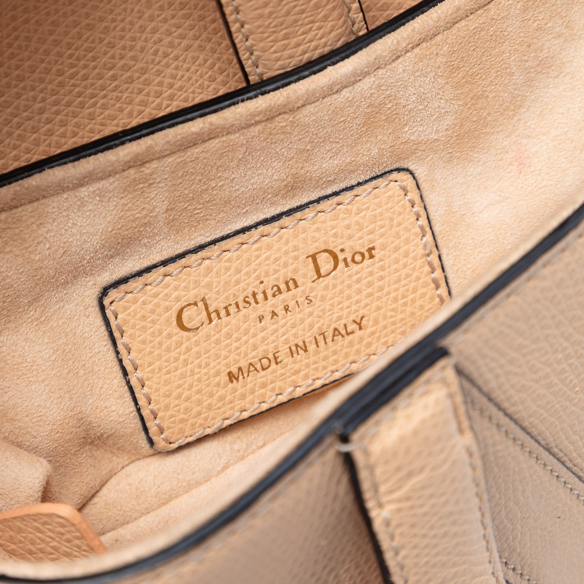 Dior Mini Grained Calfskin Saddle Bag - image 4