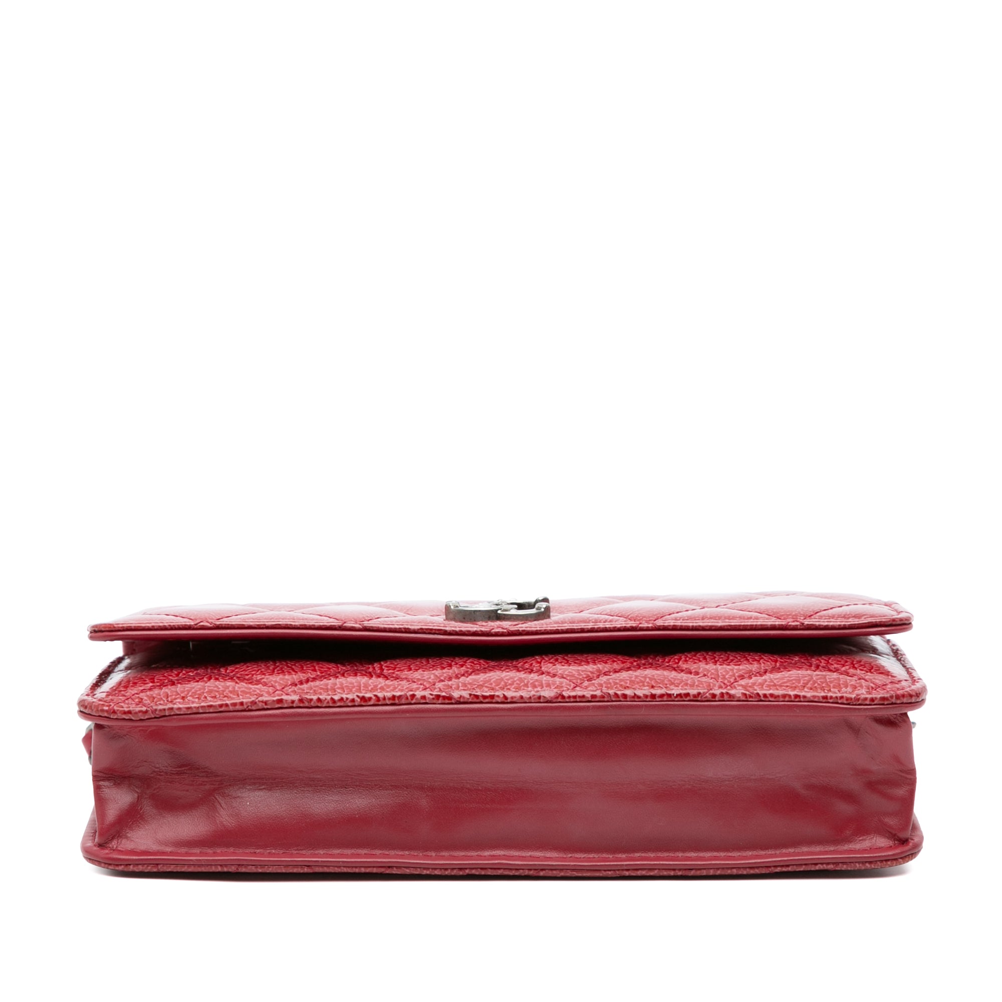 Chanel Paris Dallas CC Quilted Patent Goatskin Wallet on Chain - image 4