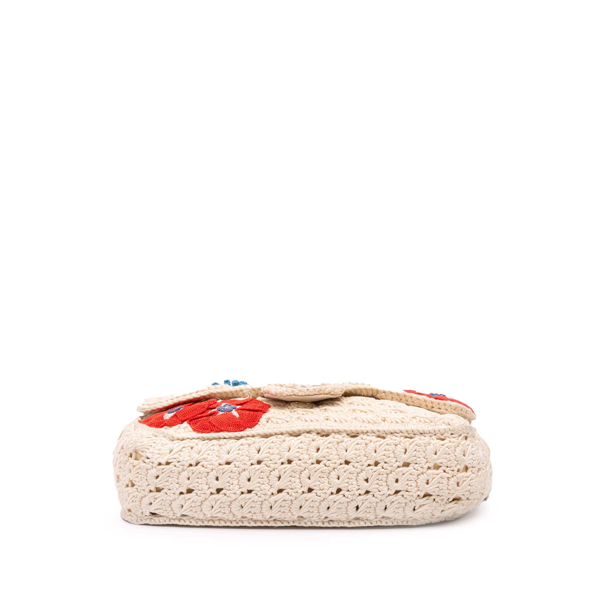 Chanel Small Crochet Cotton Camellia Flap - image 3
