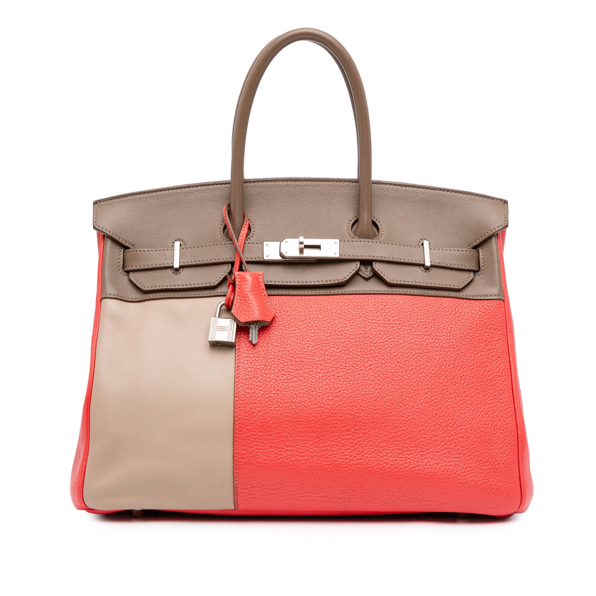 Hermès Tricolor Clemence and Swift Birkin Cascade Retourne 35 - image 1