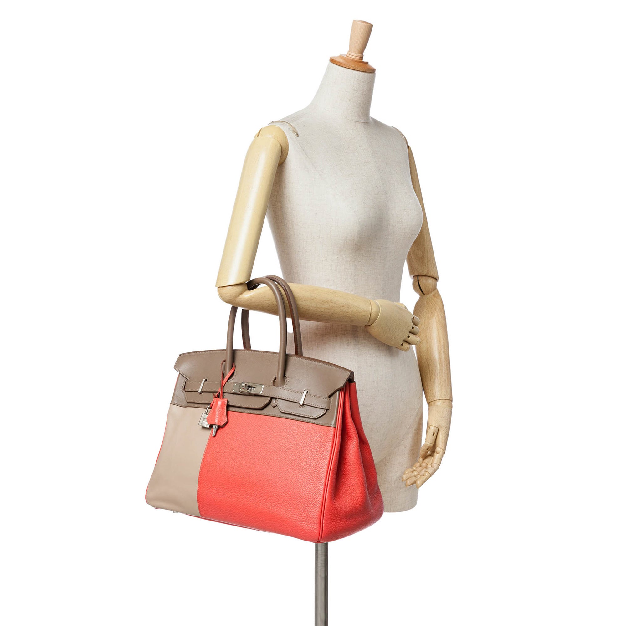 Hermès Tricolor Clemence and Swift Birkin Cascade Retourne 35 - image 10