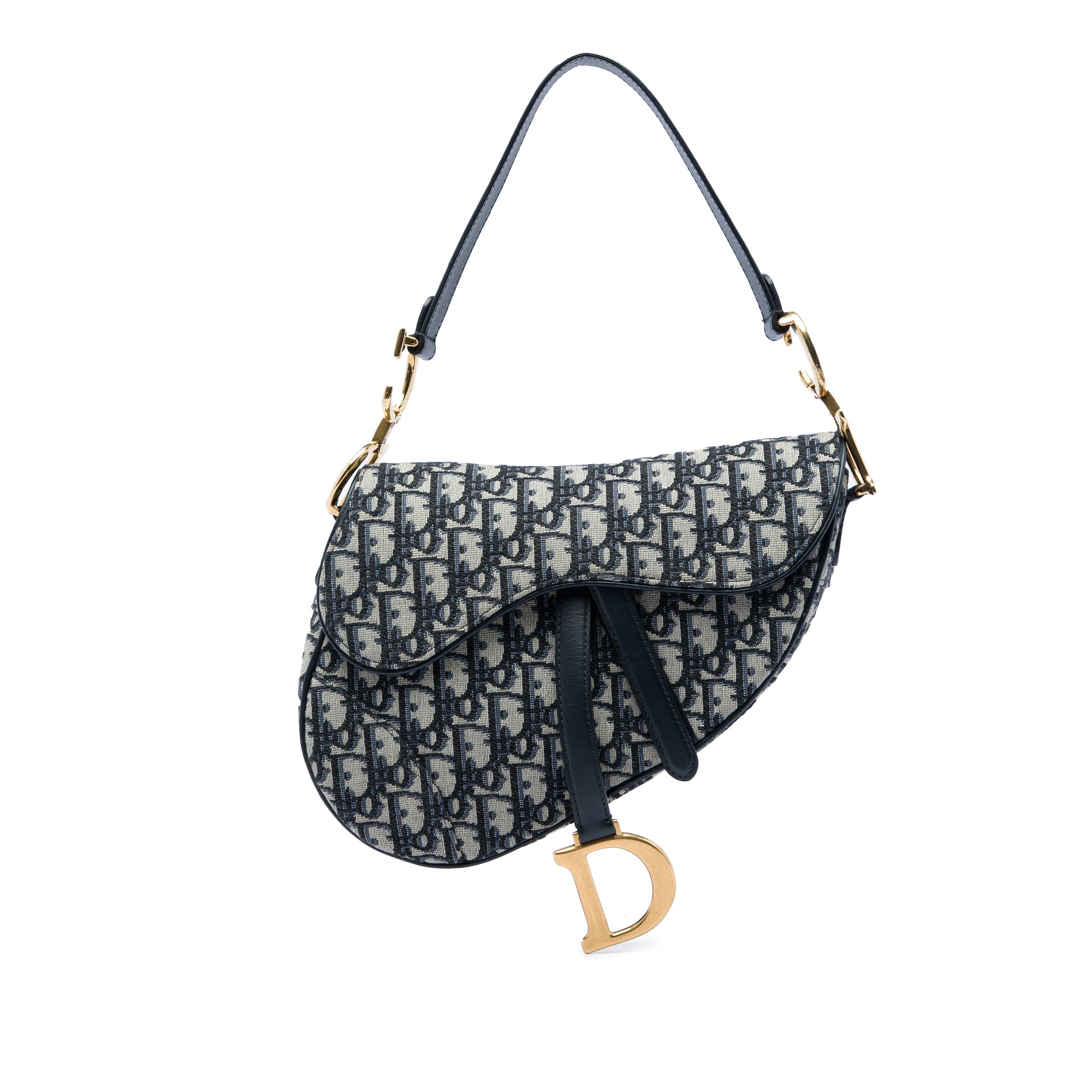Dior Oblique Canvas Saddle Bag - image 1