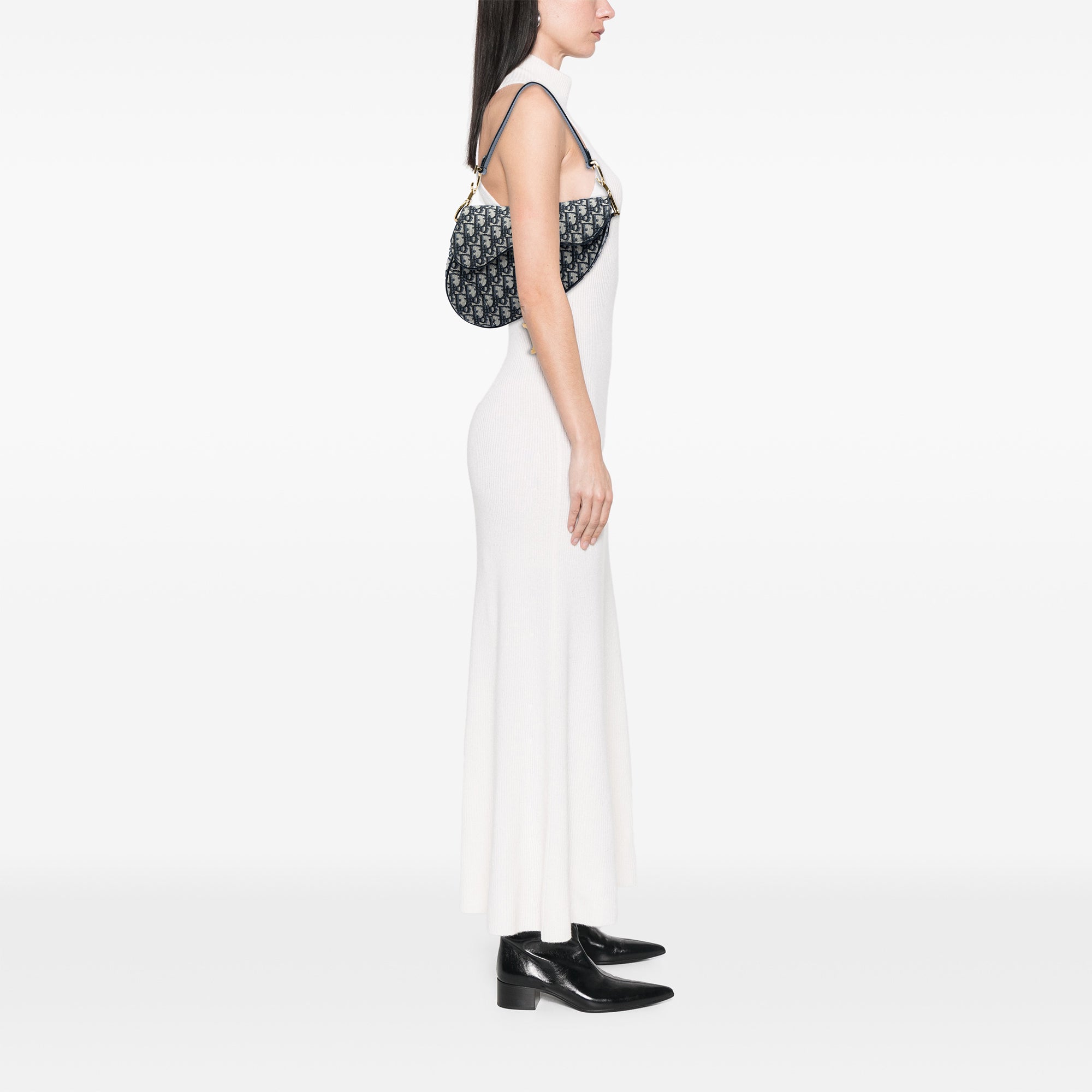 Dior Oblique Canvas Saddle Bag - image 5