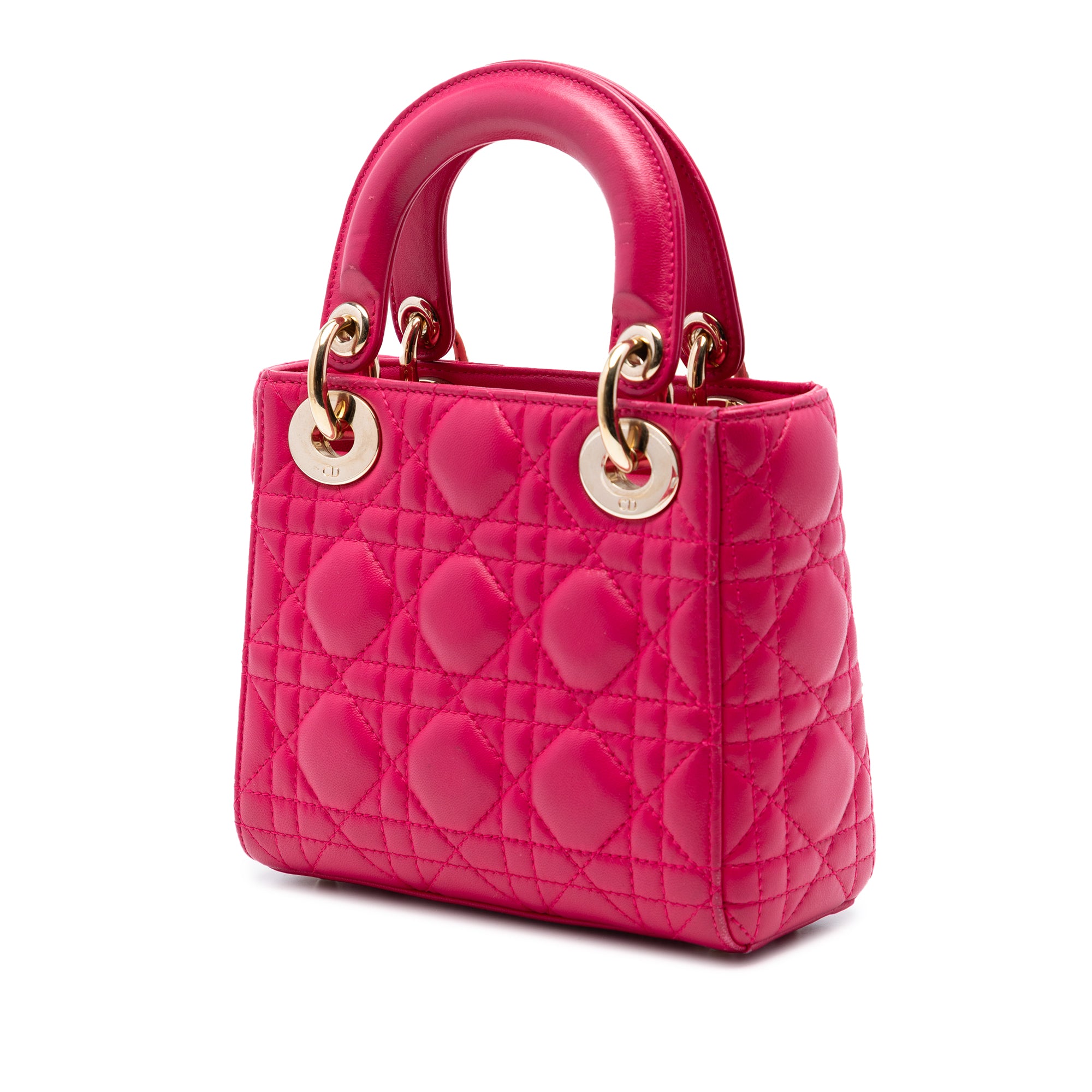 Dior Mini Lambskin Cannage Lady Dior - image 2