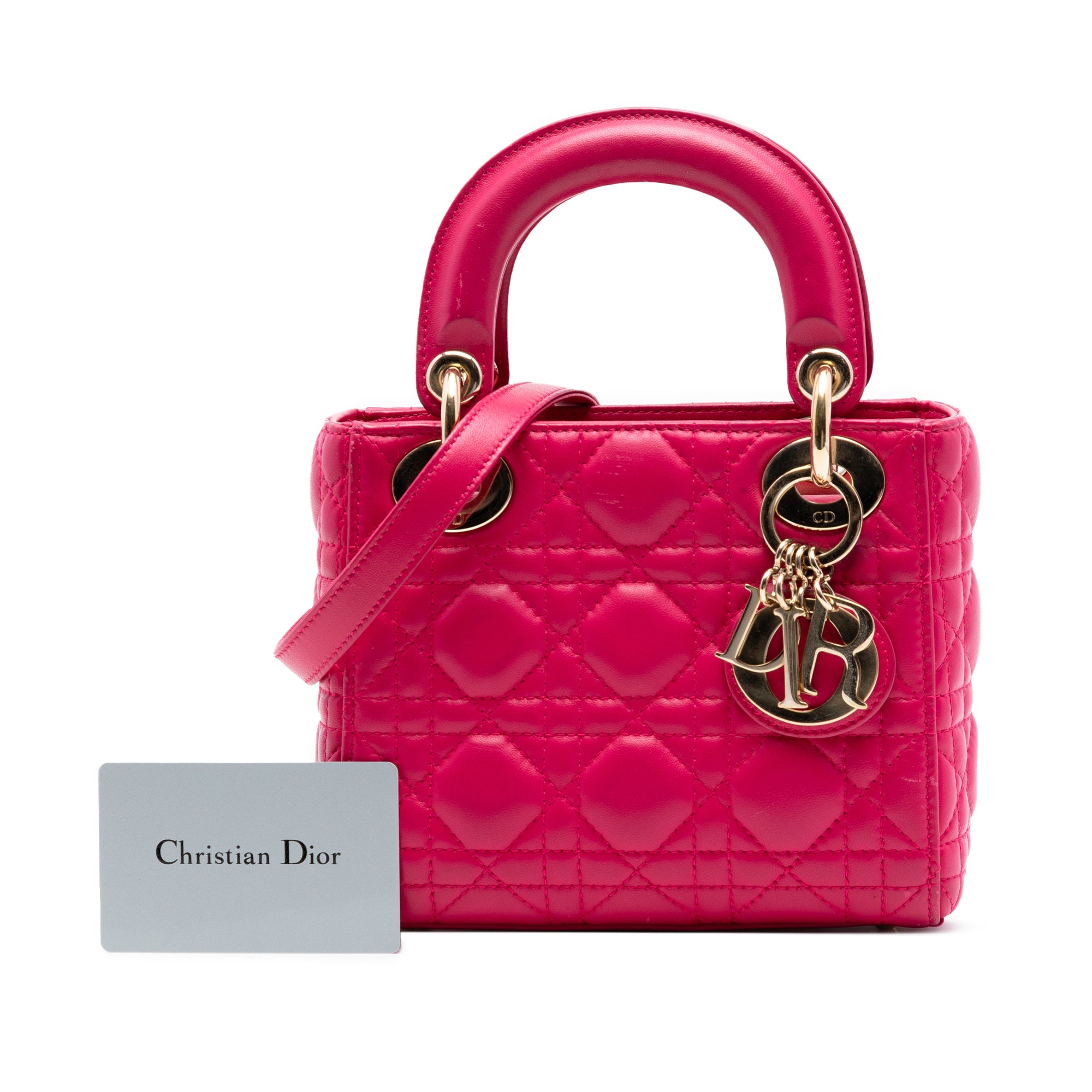 Dior Mini Lambskin Cannage Lady Dior - image 7