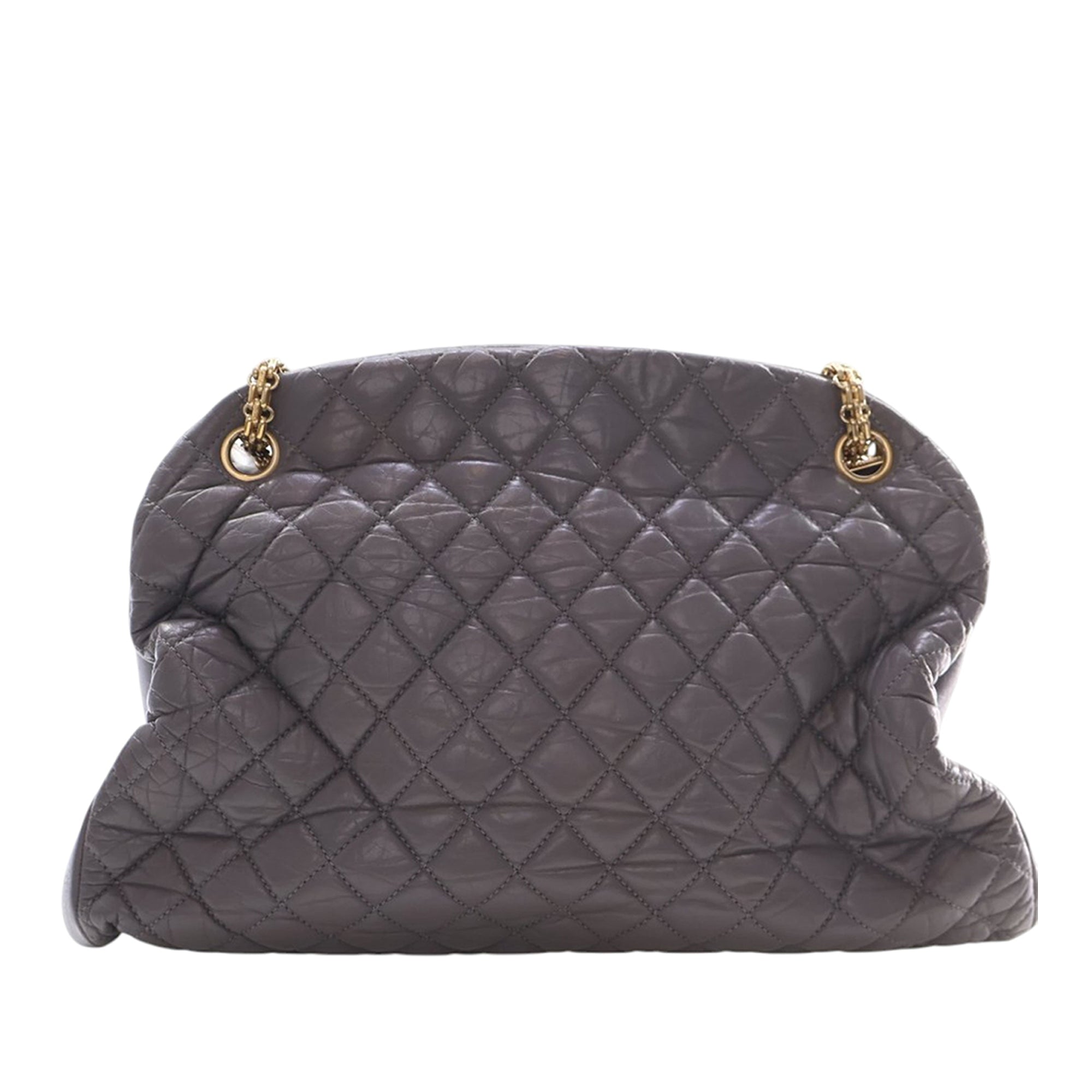 Chanel Large Aged Calfskin Just Mademoiselle Bowling Bag - image 4