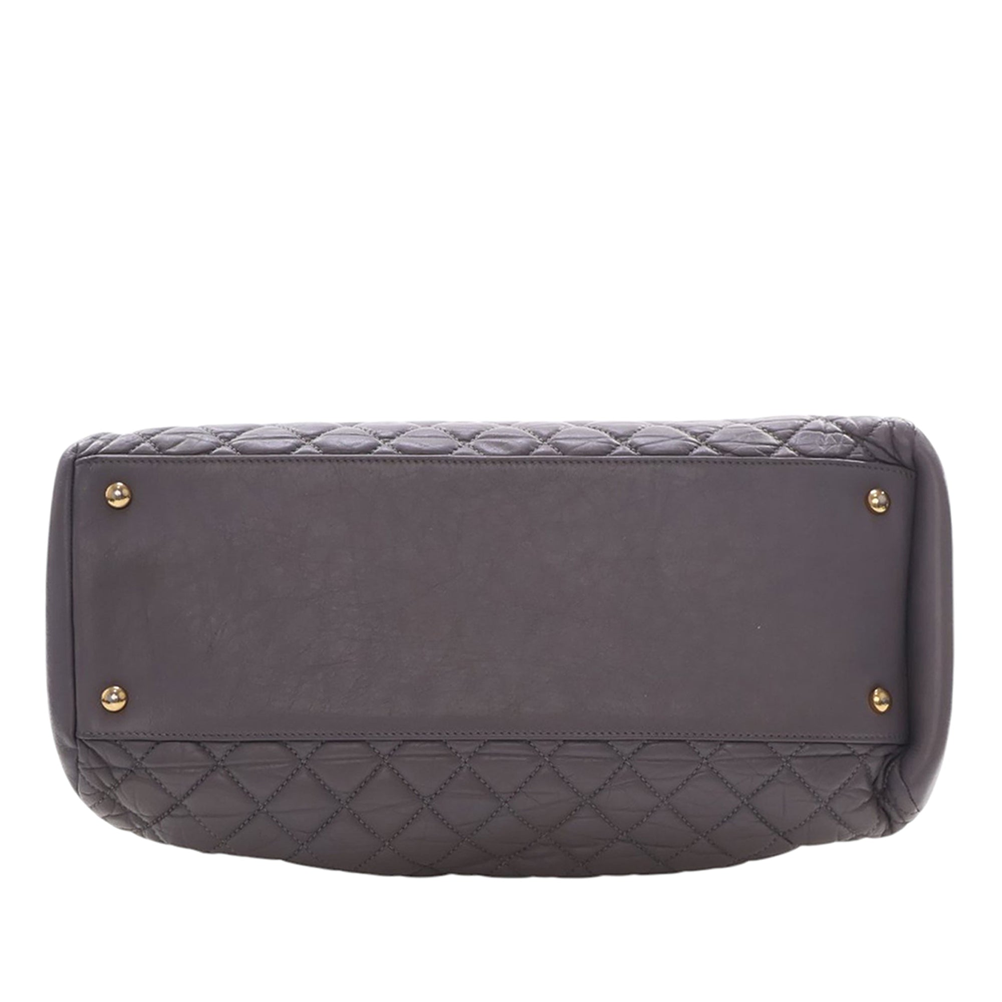Chanel Large Aged Calfskin Just Mademoiselle Bowling Bag - image 5