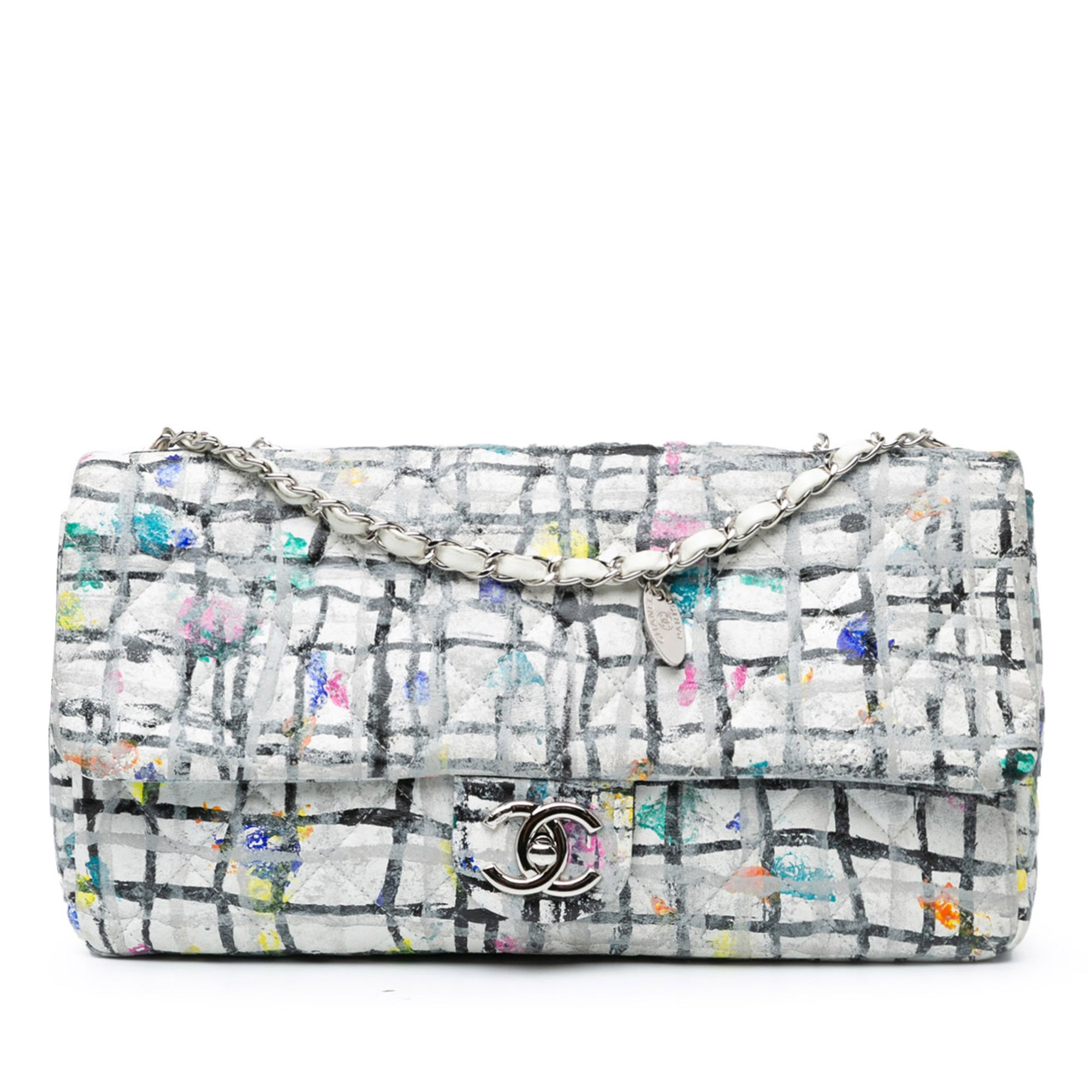 Chanel Medium Calfskin Hand Painted Graffiti Flap - image 1