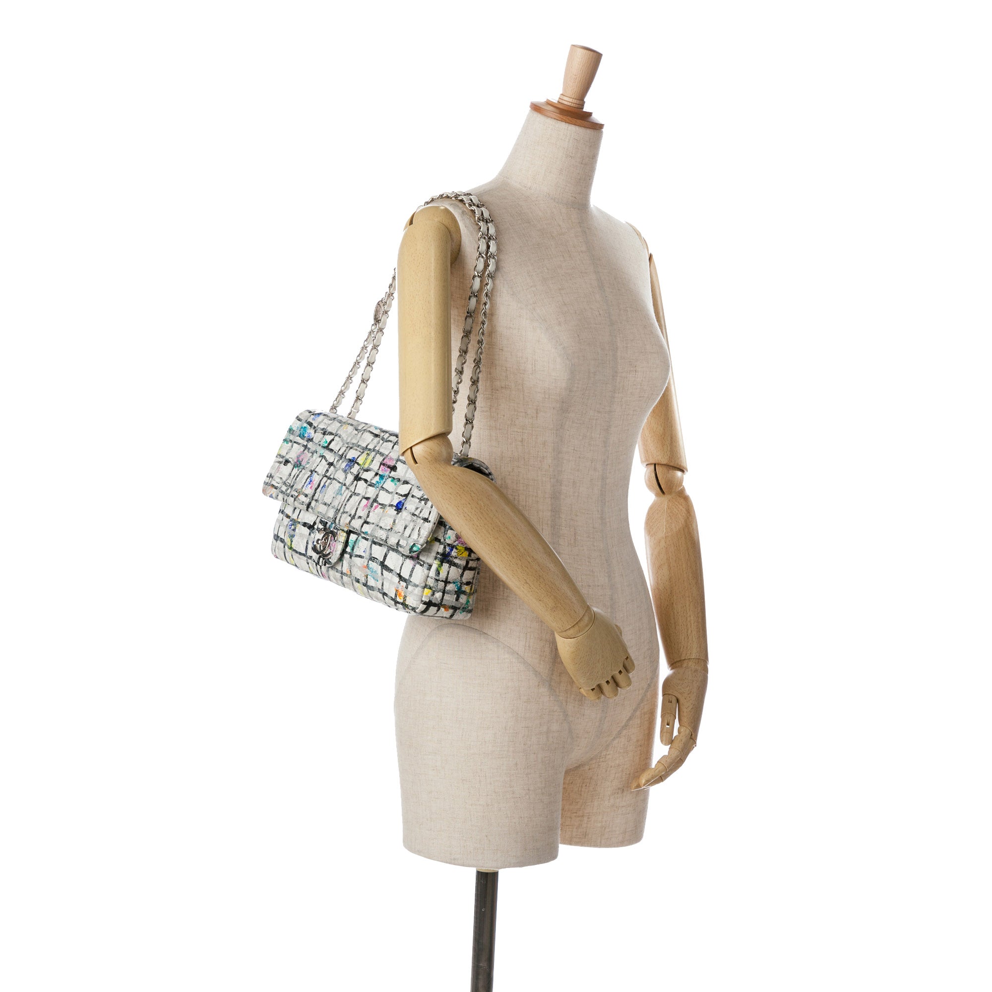 Chanel Medium Calfskin Hand Painted Graffiti Flap - image 8