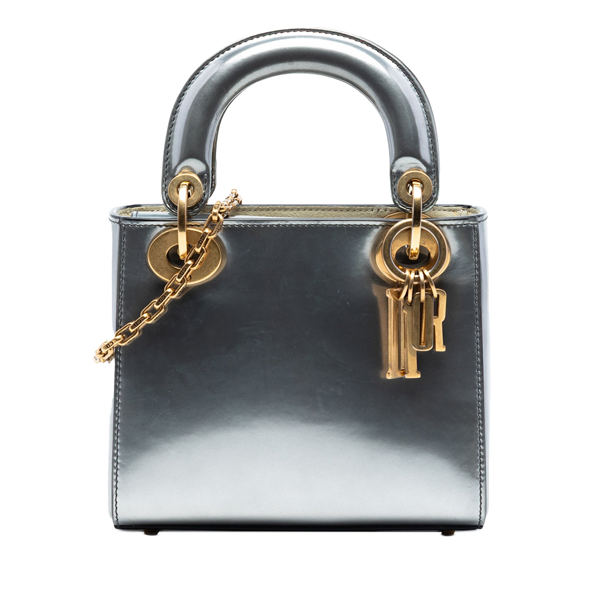Dior Mini Metallic Patent Lady Dior - image 1