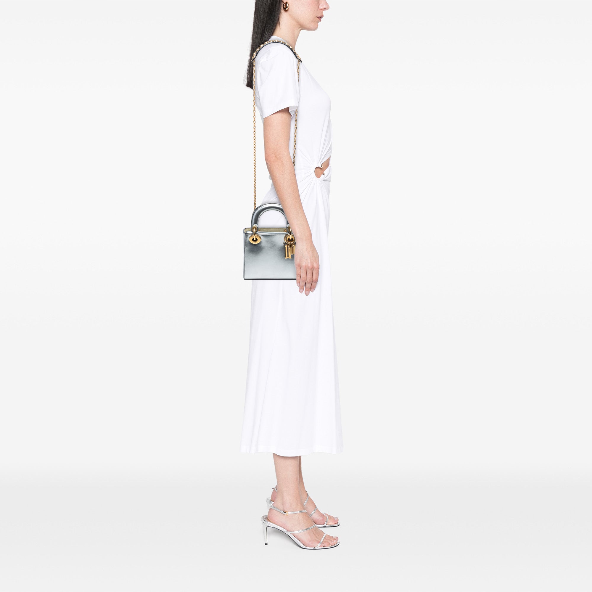 Dior Mini Metallic Patent Lady Dior - image 7
