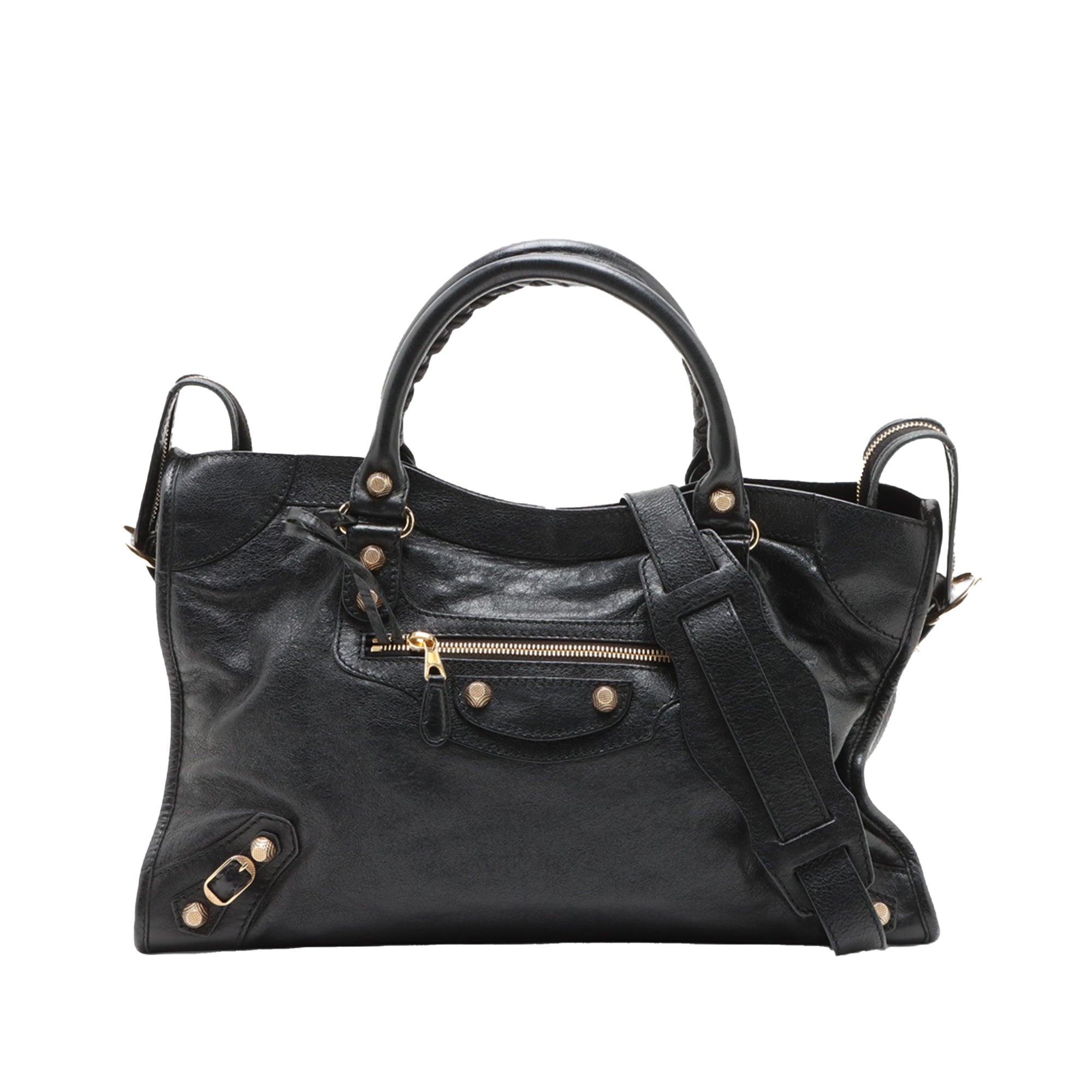 Balenciaga Lambskin Motocross Giant 21 Classic City Satchel - image 1