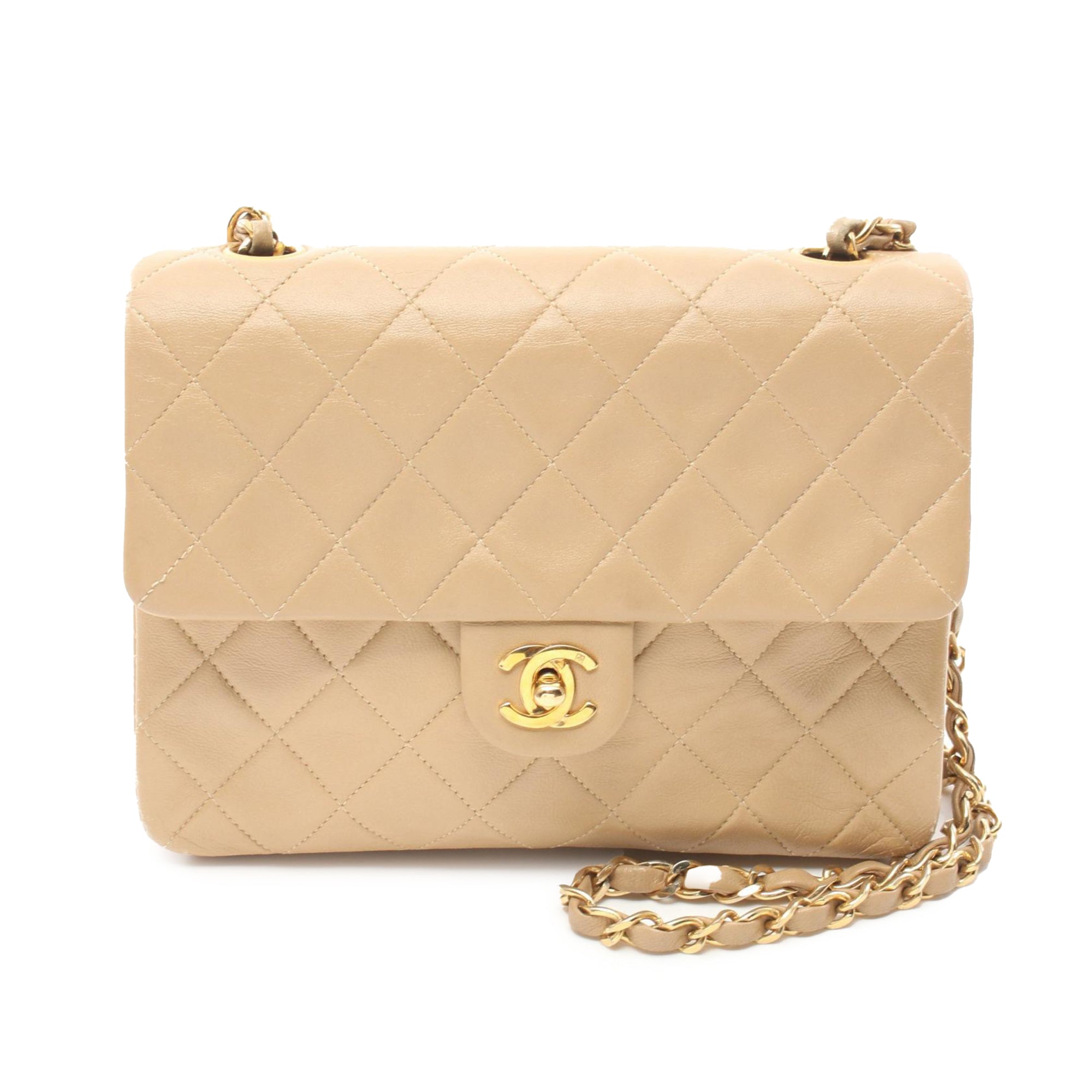Chanel CC Quilted Lambskin Chain Flap - image 1
