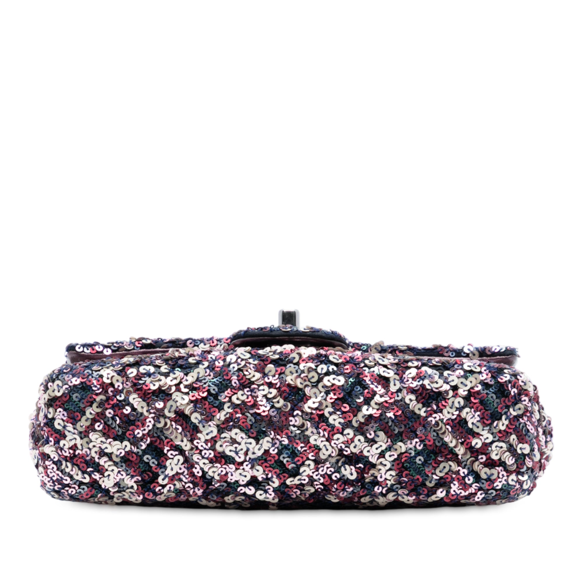 Chanel CC Quilted Lambskin Sequin Single Flap - image 3