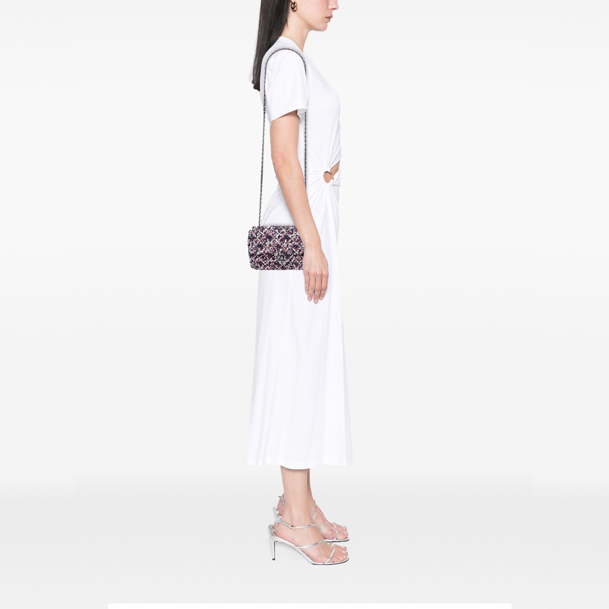 Chanel CC Quilted Lambskin Sequin Single Flap - image 7
