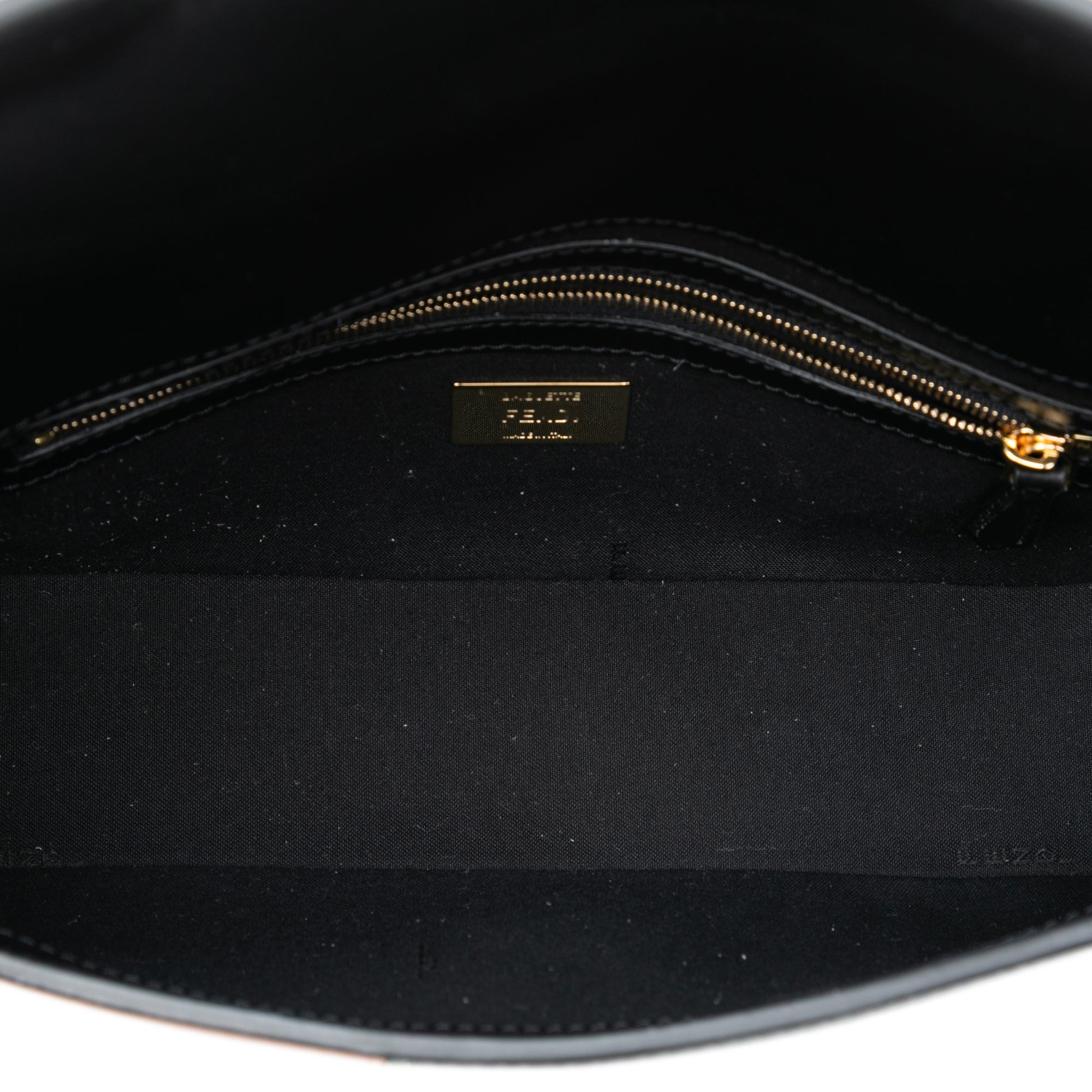 Fendi Leather Geometric Baguette Satchel - image 4