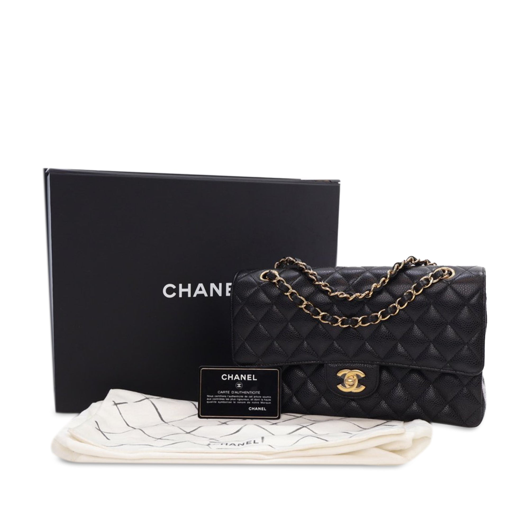 Chanel Medium Classic Caviar Double Flap - image 12