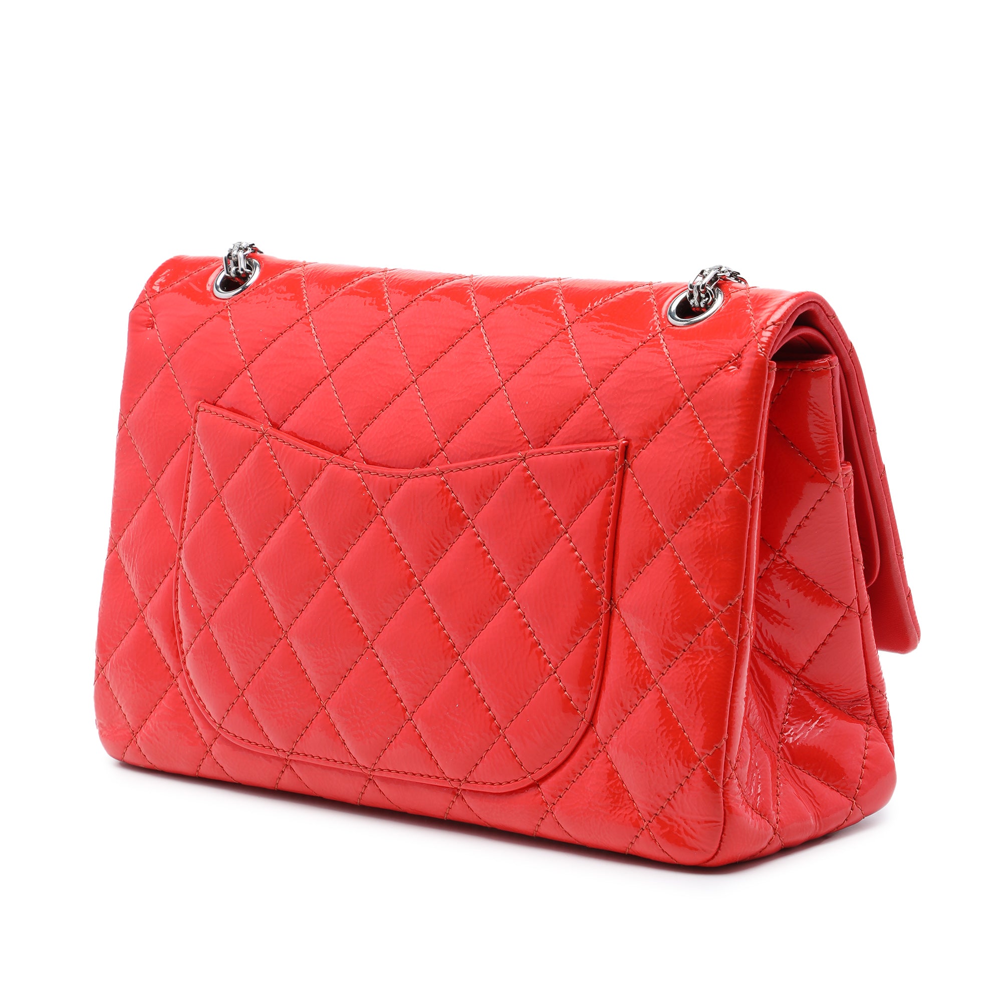 Chanel Quilted Crinkled Patent Reissue 2.55 Double Flap 227 - image 2