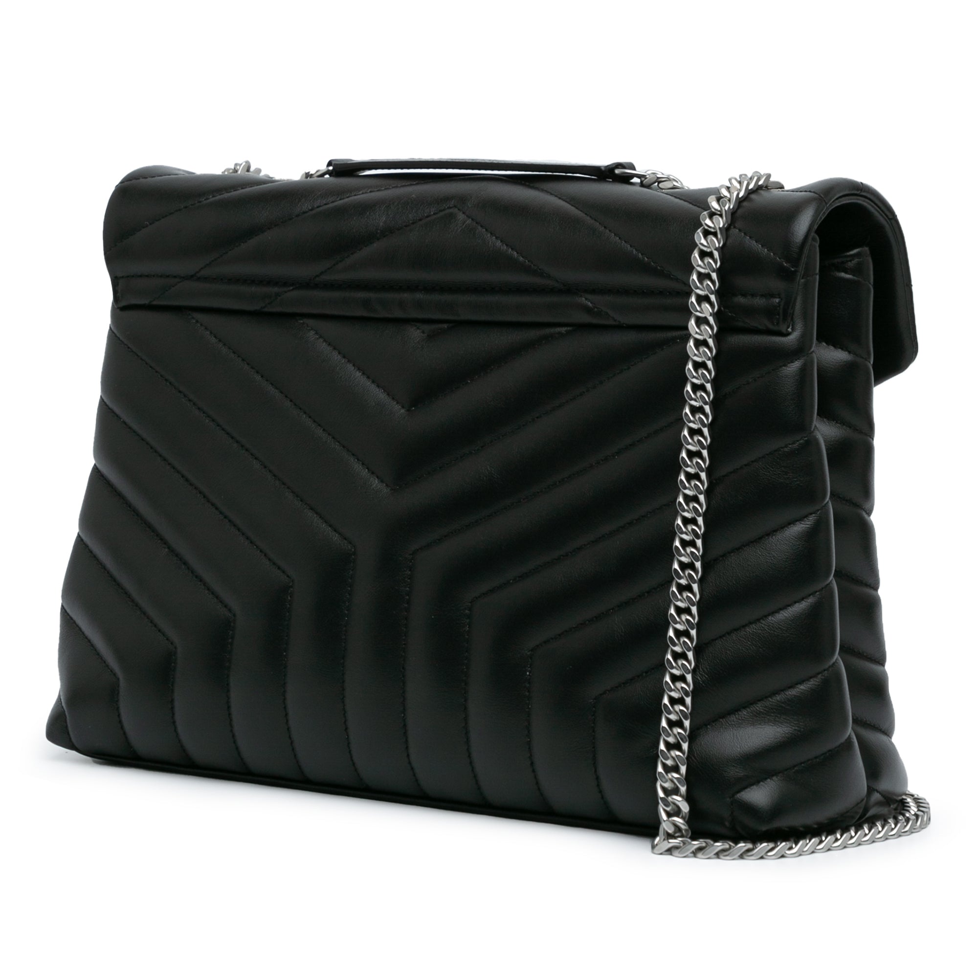Saint Laurent Medium Matelasse Calfskin Monogram LouLou Shoulder Bag - image 2