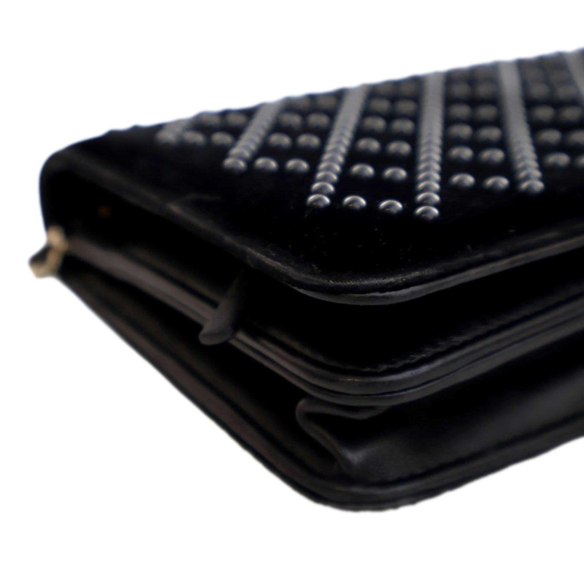 Chanel CC Velvet Studded Wallet On Chain - image 10