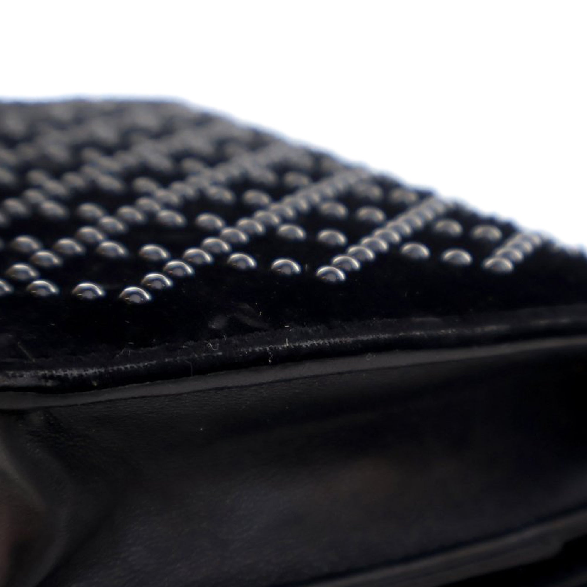 Chanel CC Velvet Studded Wallet On Chain - image 8