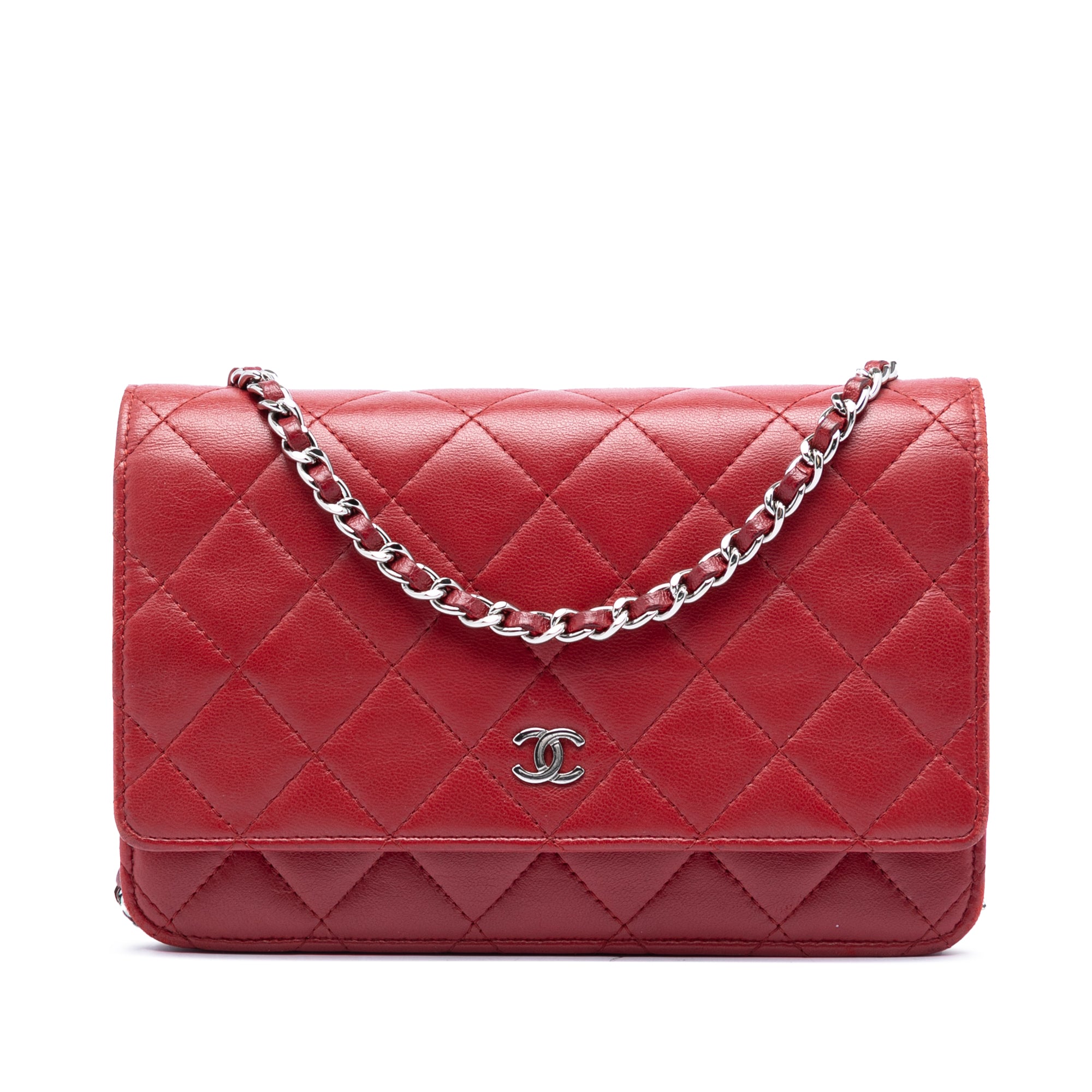 Chanel CC Quilted Lambskin Wallet on Chain - image 1