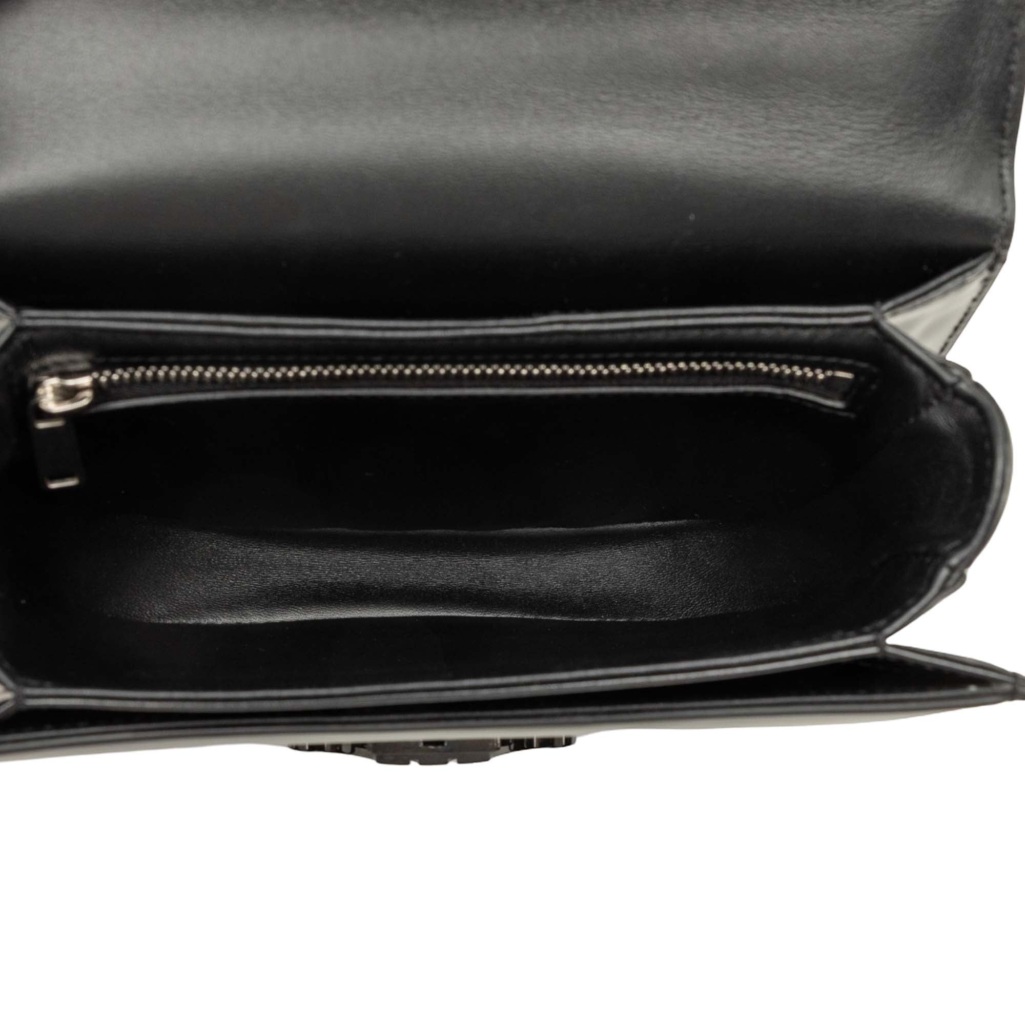 Celine Teen Shiny Calfskin Triomphe Besace Clea Chain Crossbody - image 4