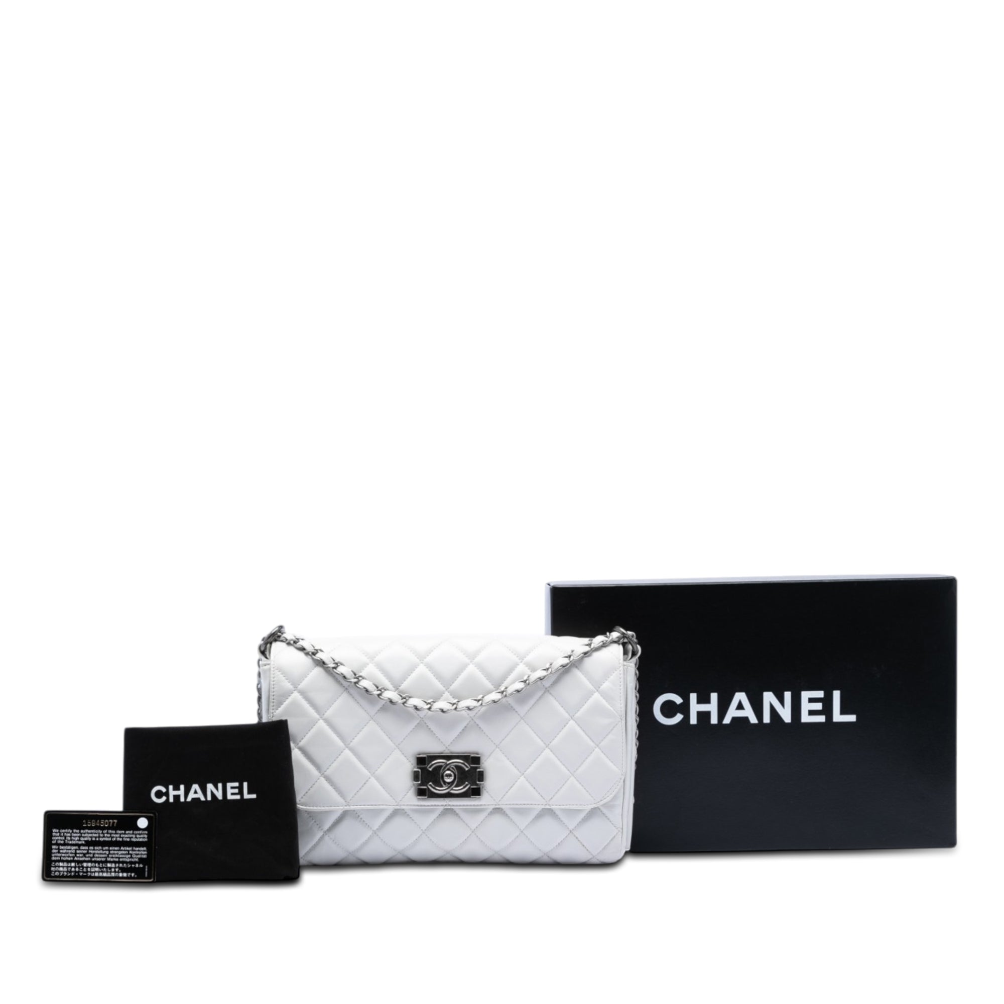 Chanel Quilted Glazed Calfskin Soft Boy Flap - image 6