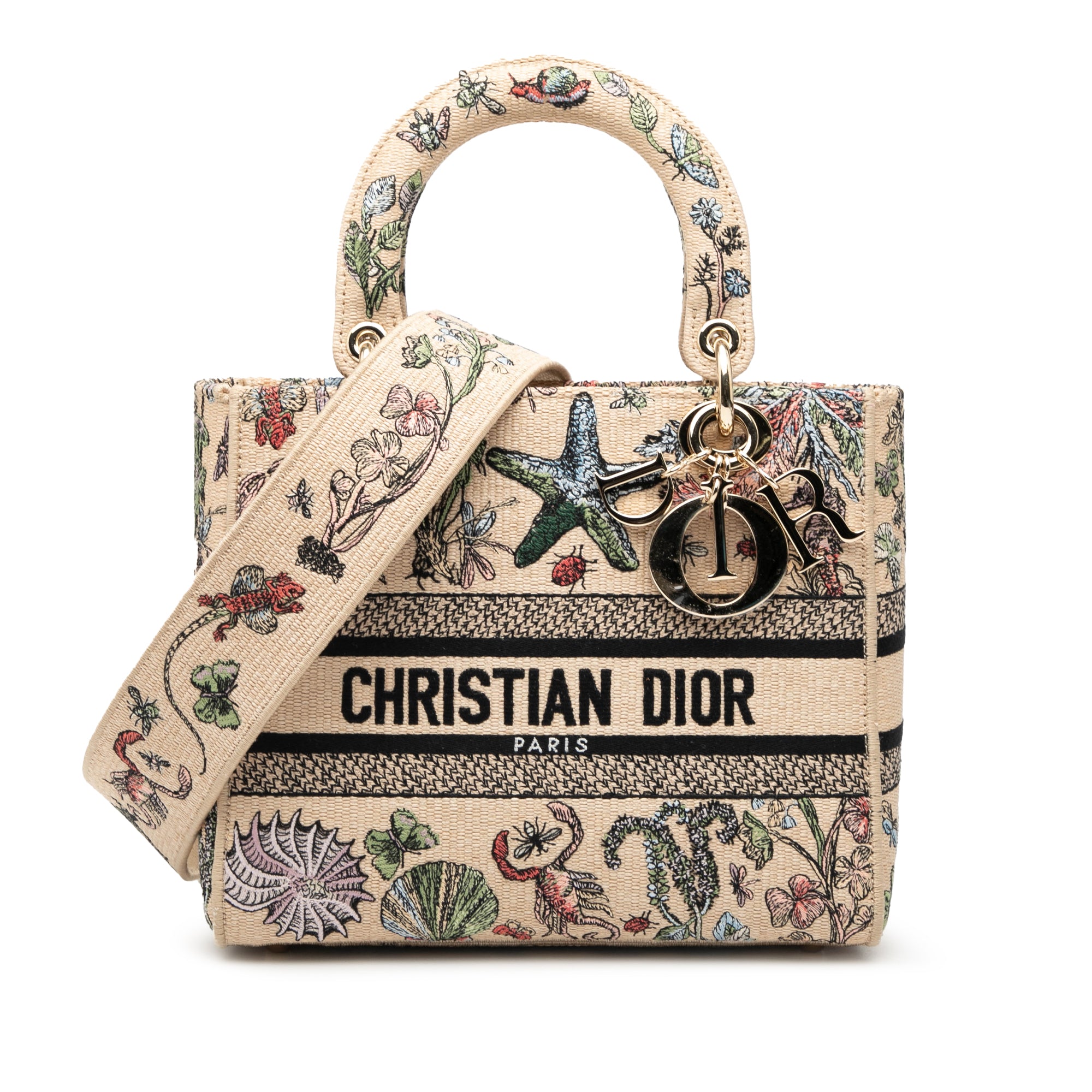 Dior Medium Embroidered Canvas Lady D Lite - image 1