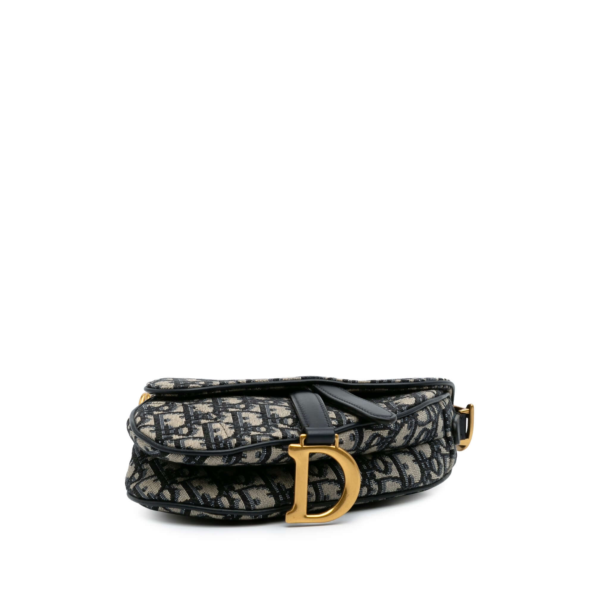Dior Mini Oblique Canvas Saddle Bag
