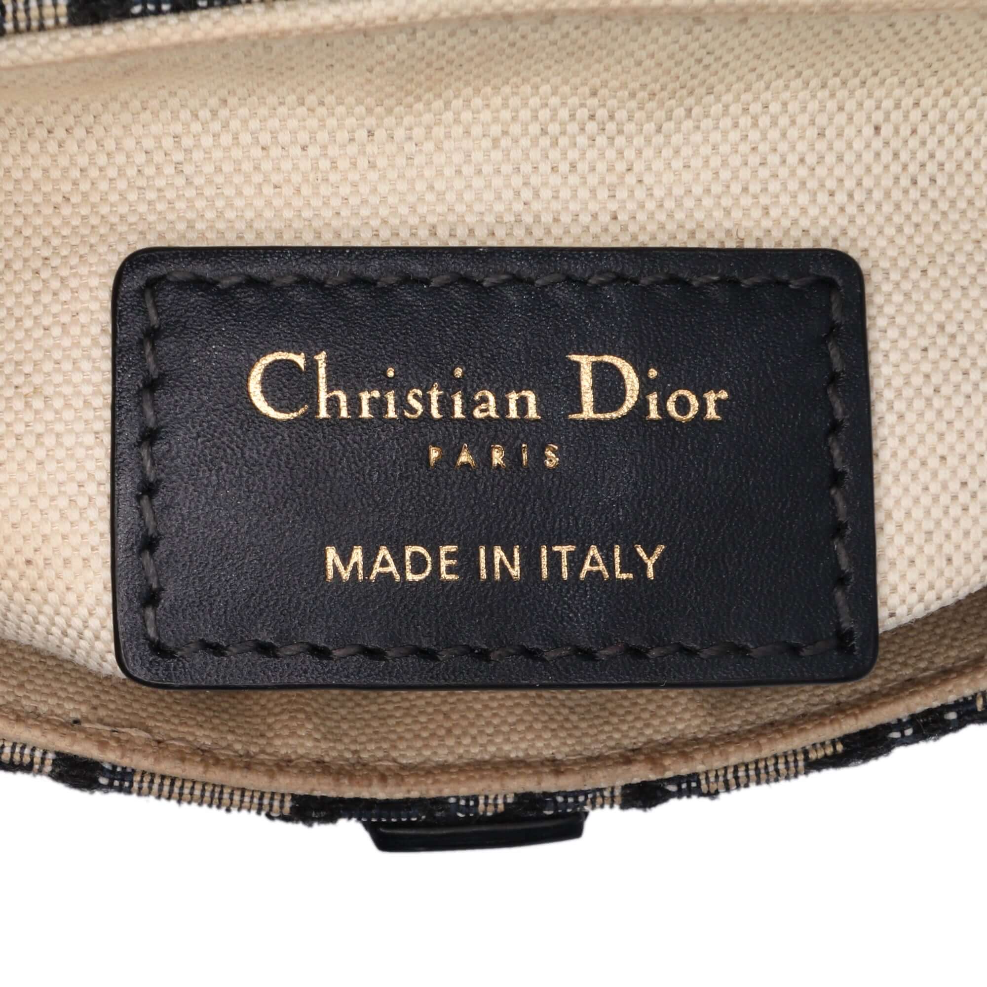 Dior Mini Oblique Canvas Saddle Bag