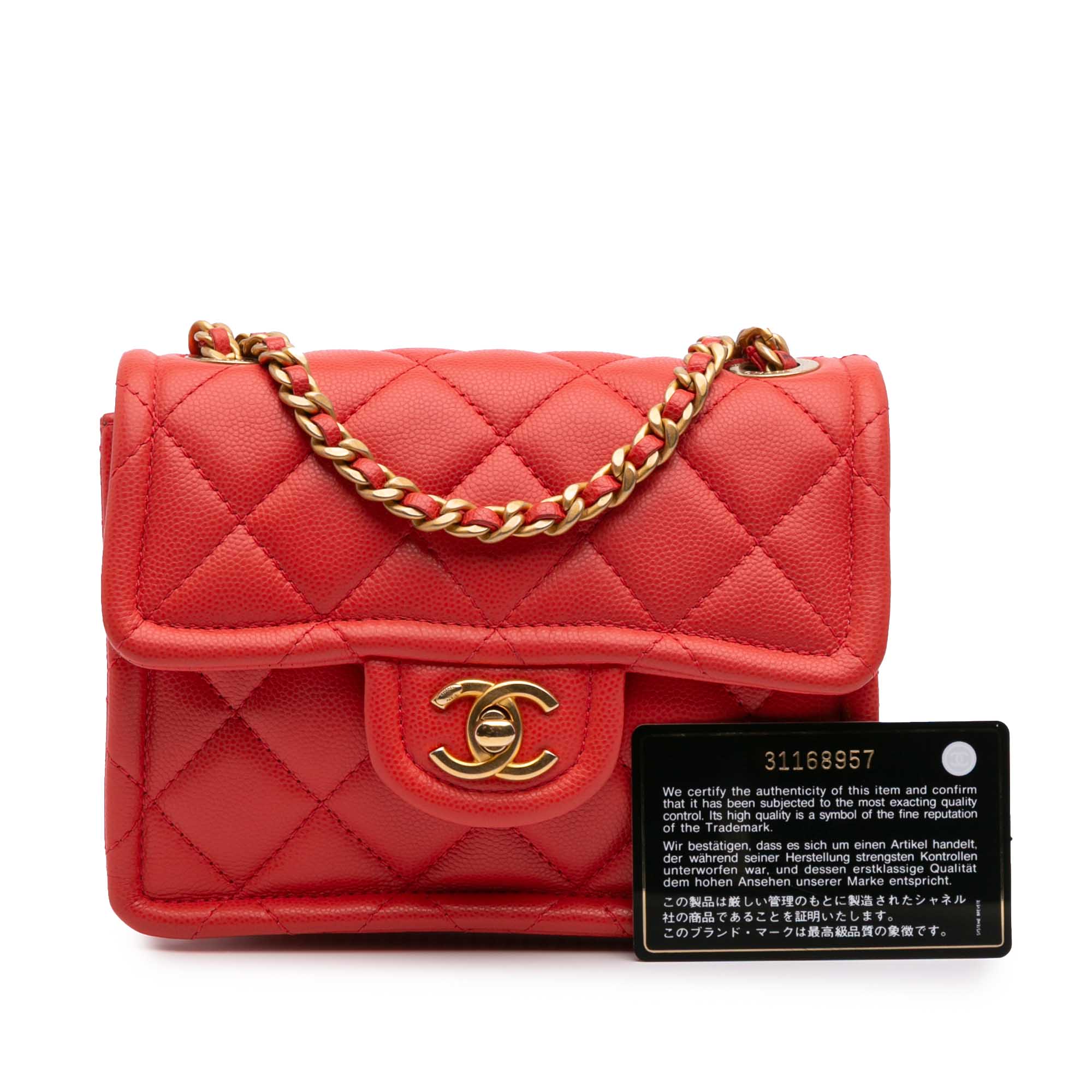 Chanel Mini Quilted Caviar Sweet Flap - image 10