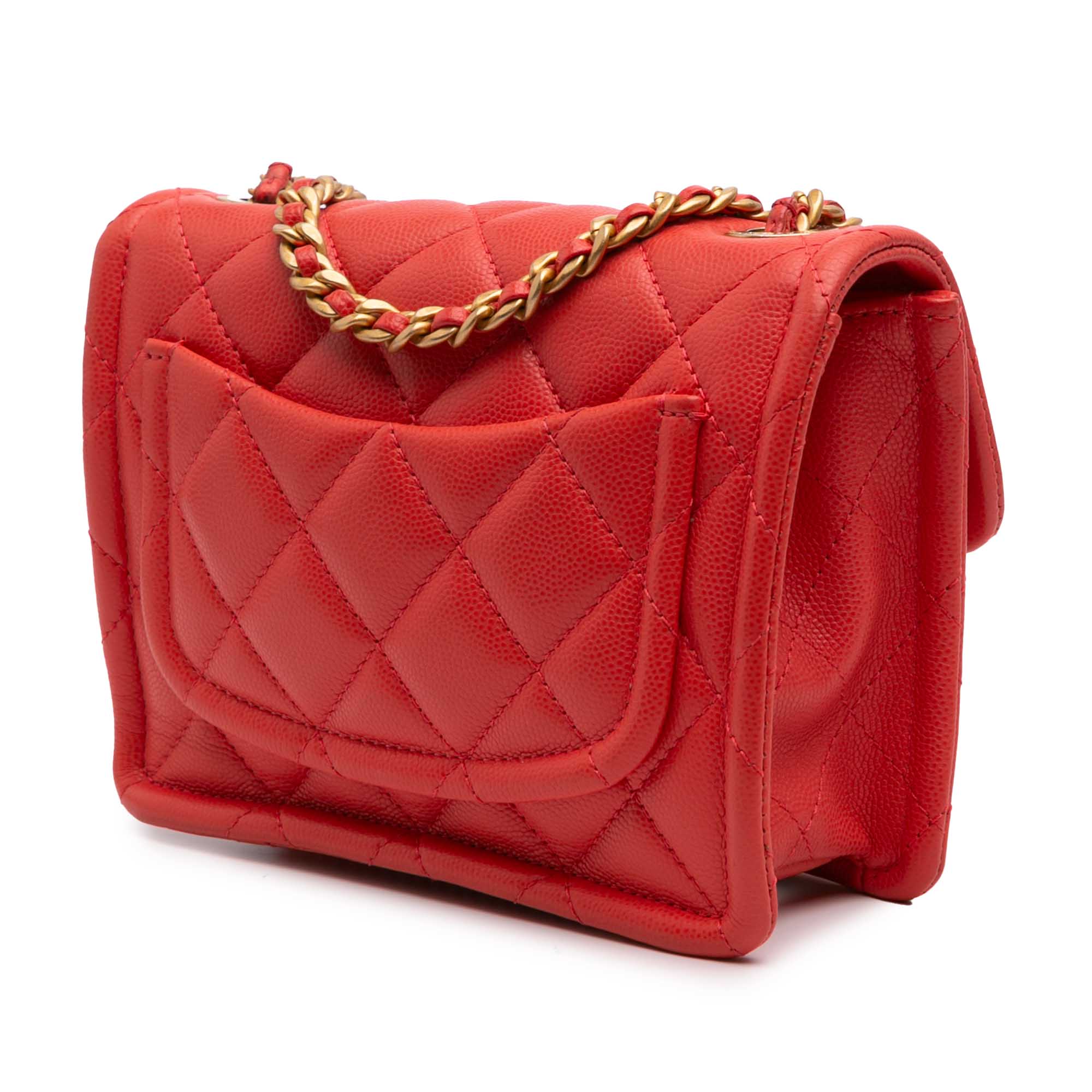 Chanel Mini Quilted Caviar Sweet Flap - image 2