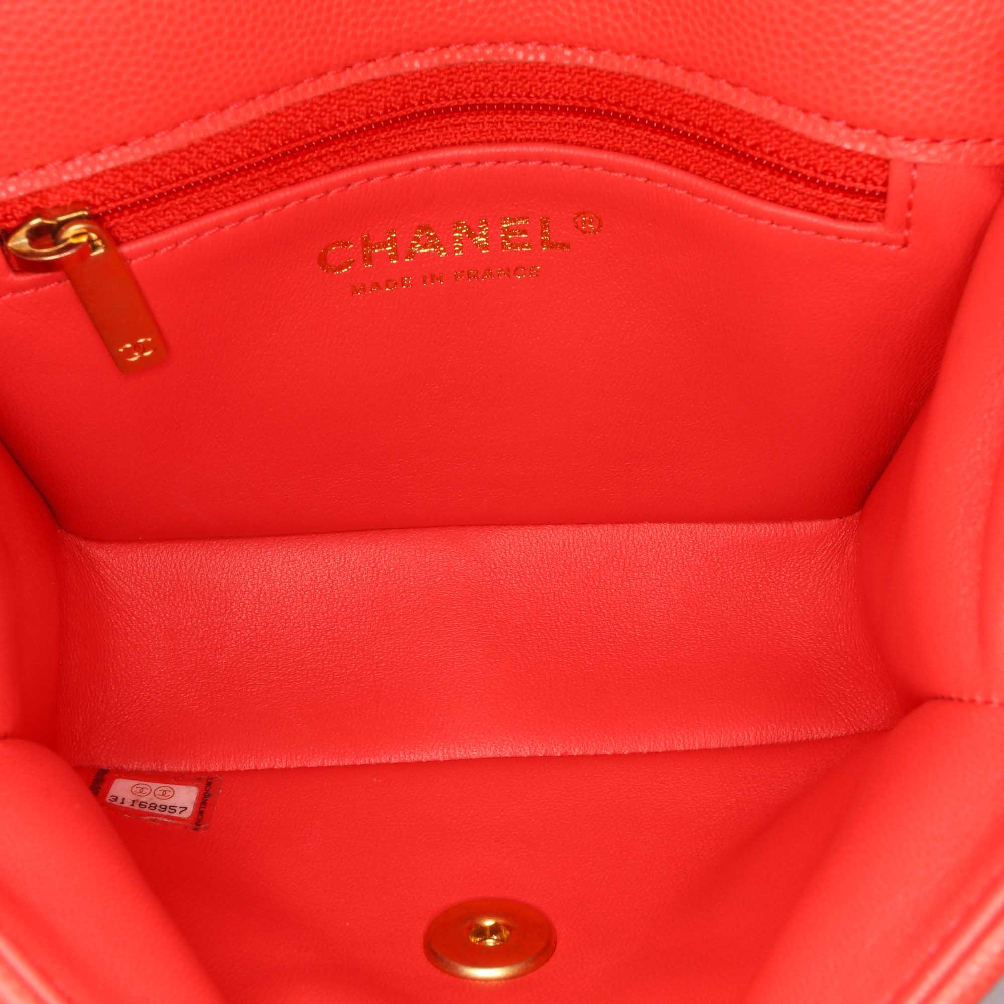 Chanel Mini Quilted Caviar Sweet Flap - image 4